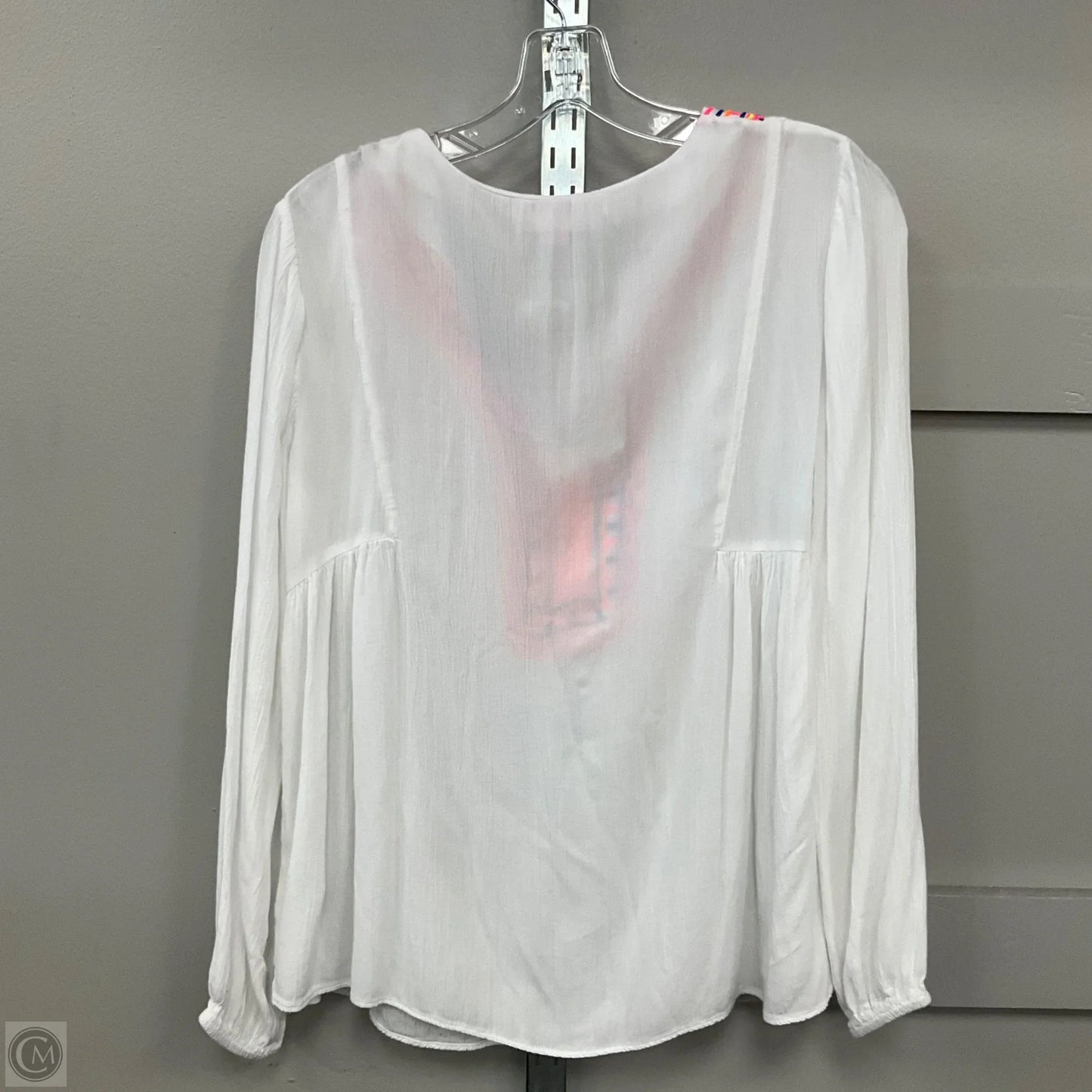 Top Long Sleeve Designer By Lilly Pulitzer In White, Size: Xs