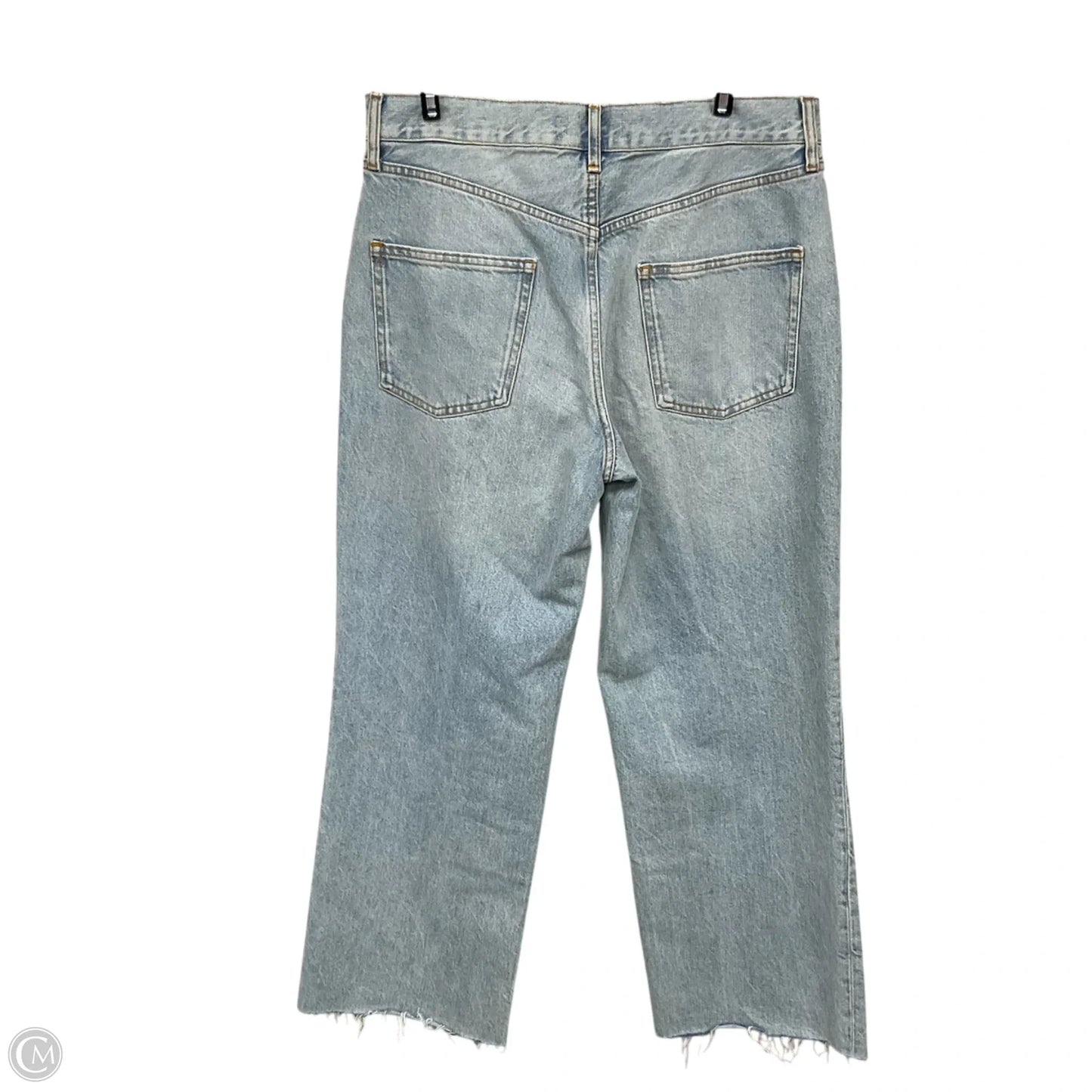 Jeans Straight By Zara In Blue Denim, Size: 8