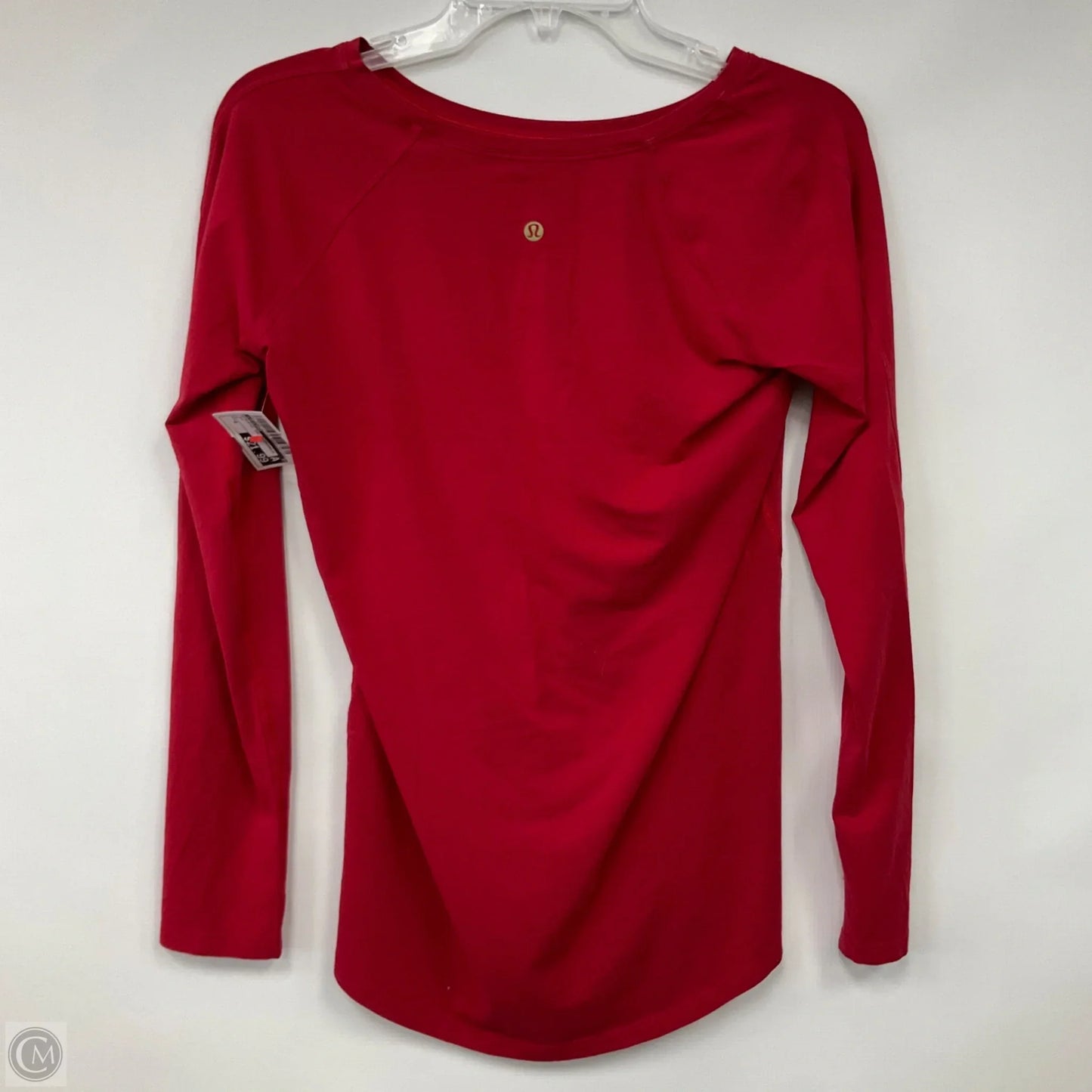 Athletic Top Long Sleeve Crewneck By Lululemon In Red, Size: 6