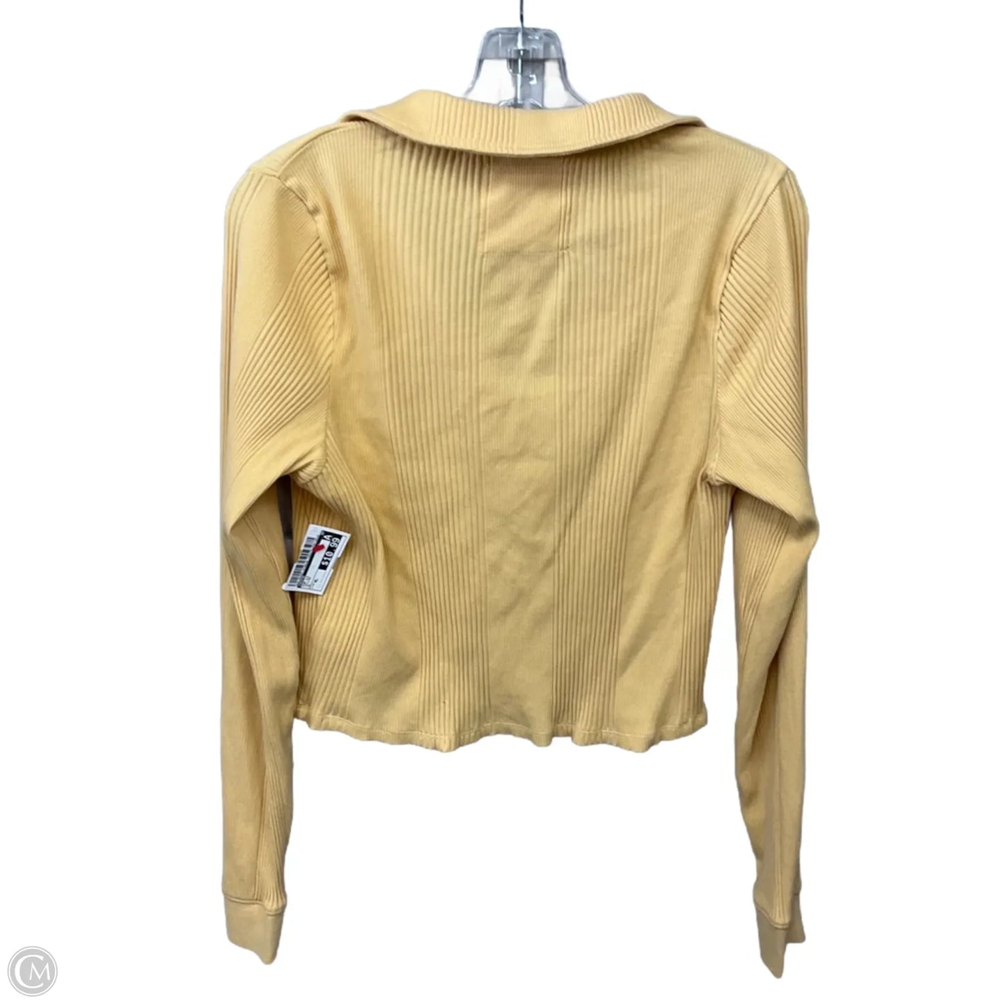 Top Long Sleeve By Aerie In Yellow, Size: Xl