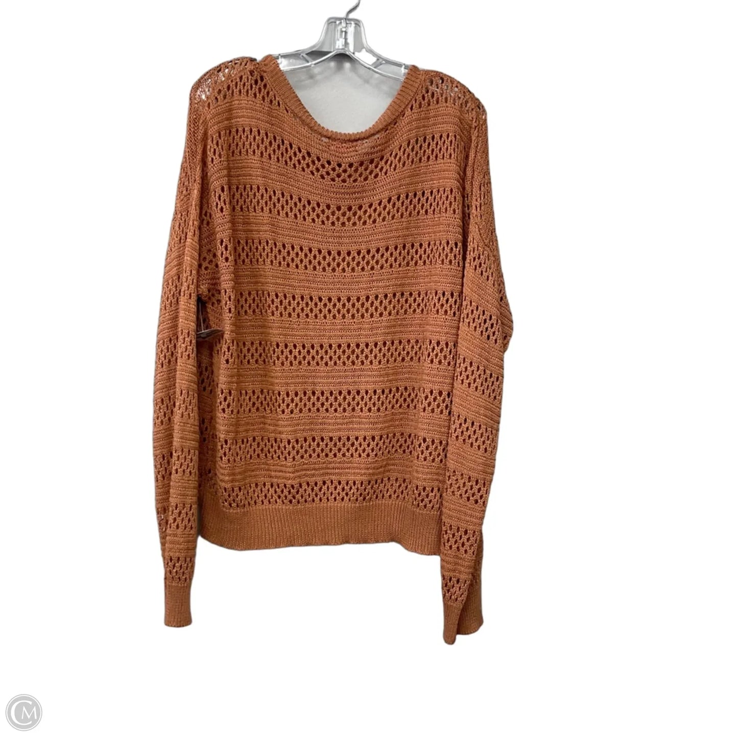 Sweater By Pink Lily In Orange, Size: 2x