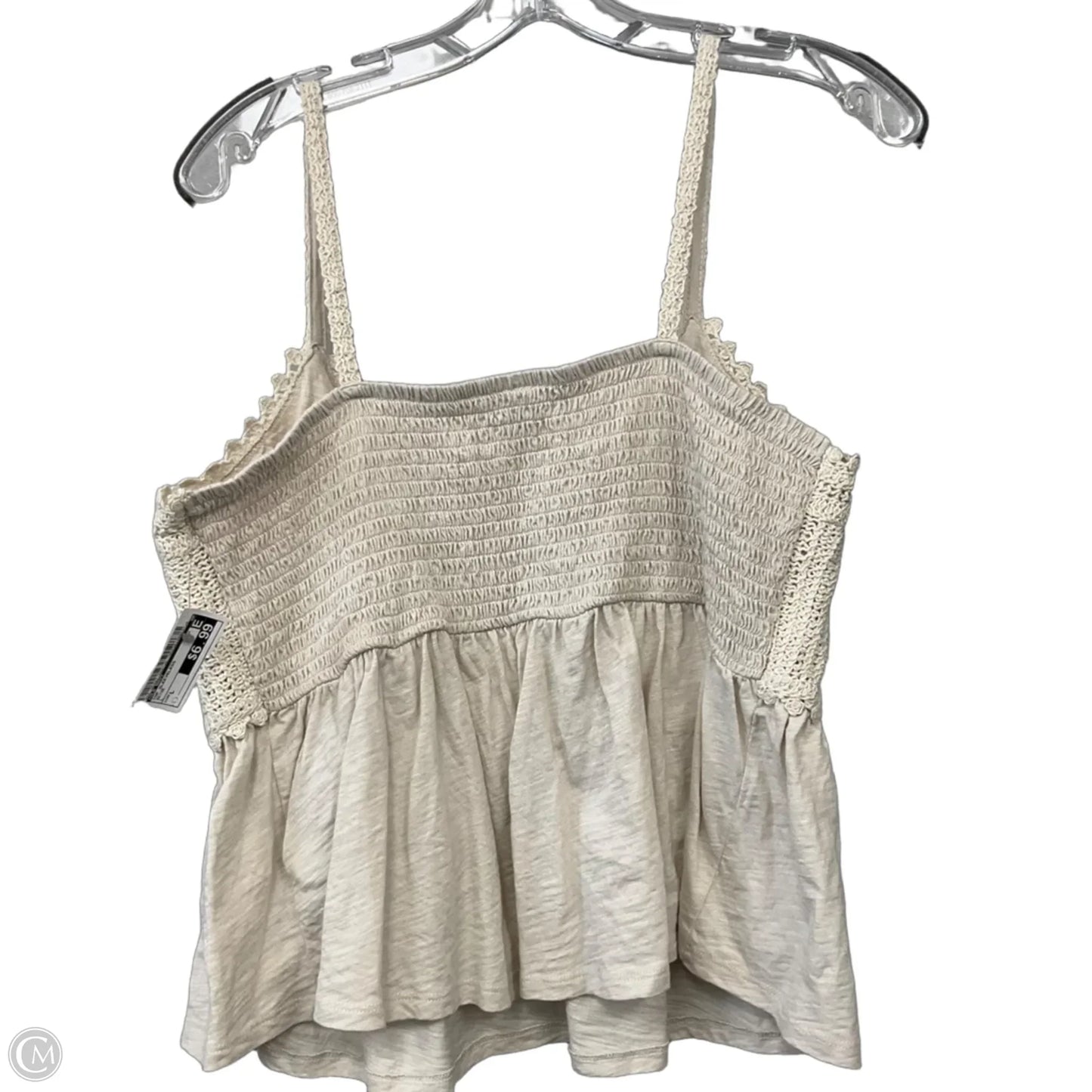 Top Sleeveless By Old Navy In Beige, Size: L