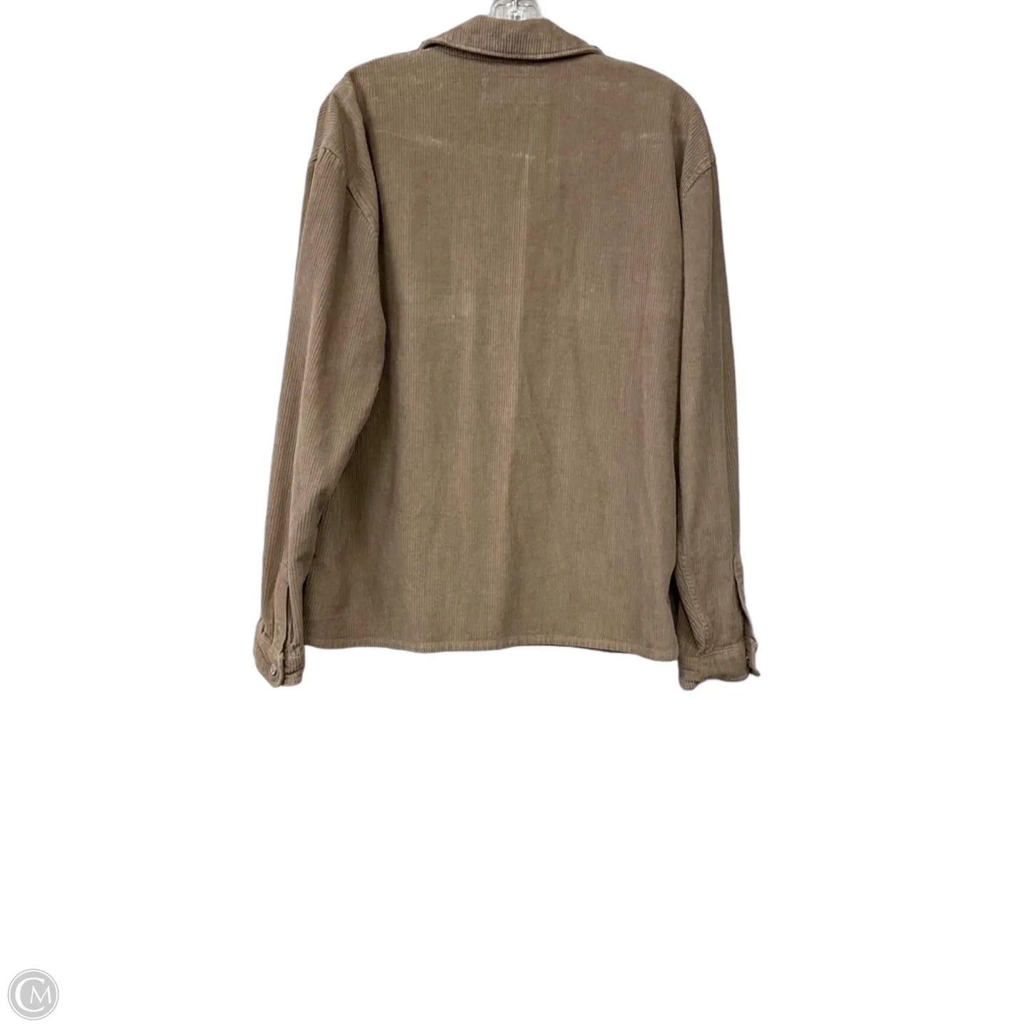 Jacket Shirt By Abercrombie And Fitch In Brown, Size: M