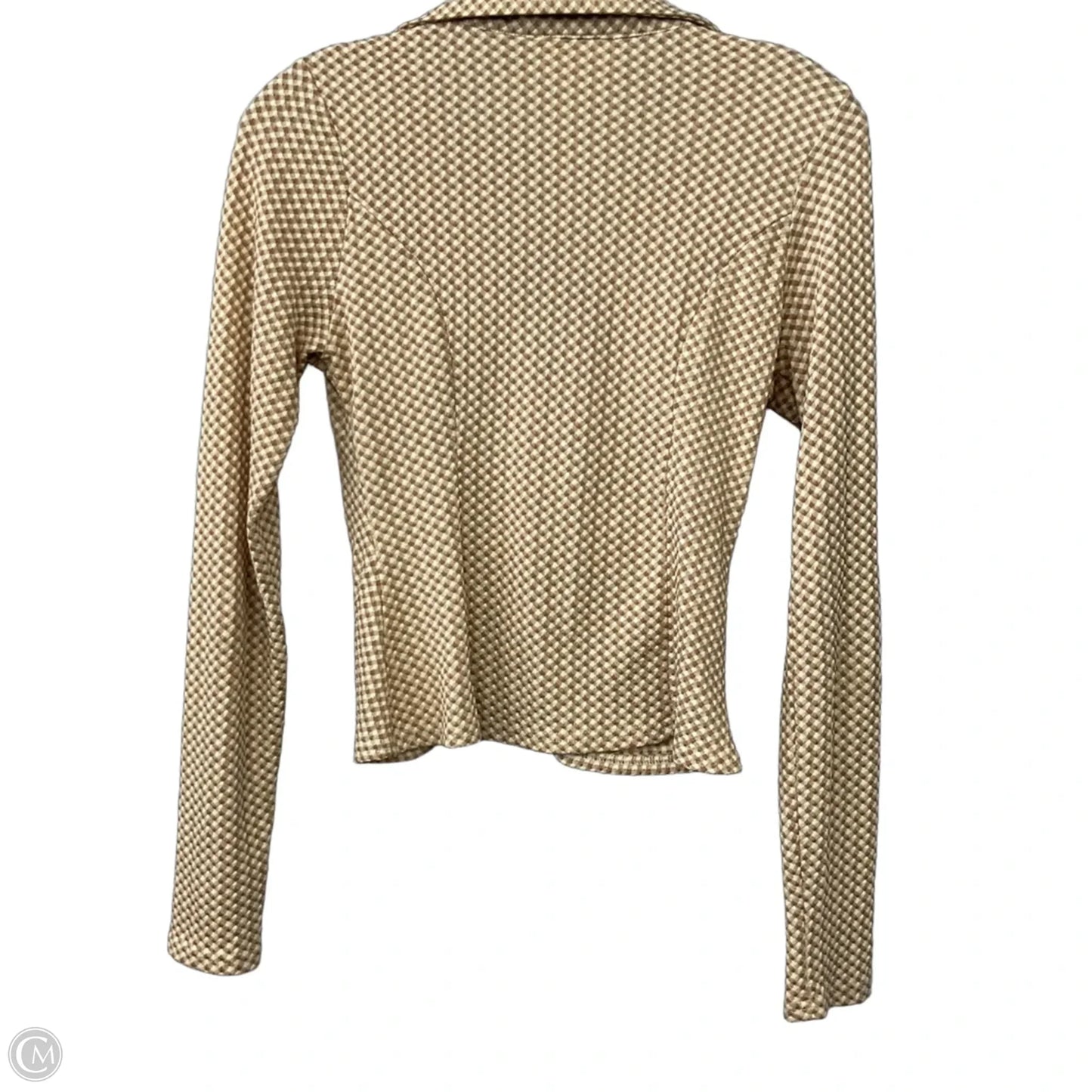 Top Long Sleeve By The Native One In Checkered Pattern, Size: M