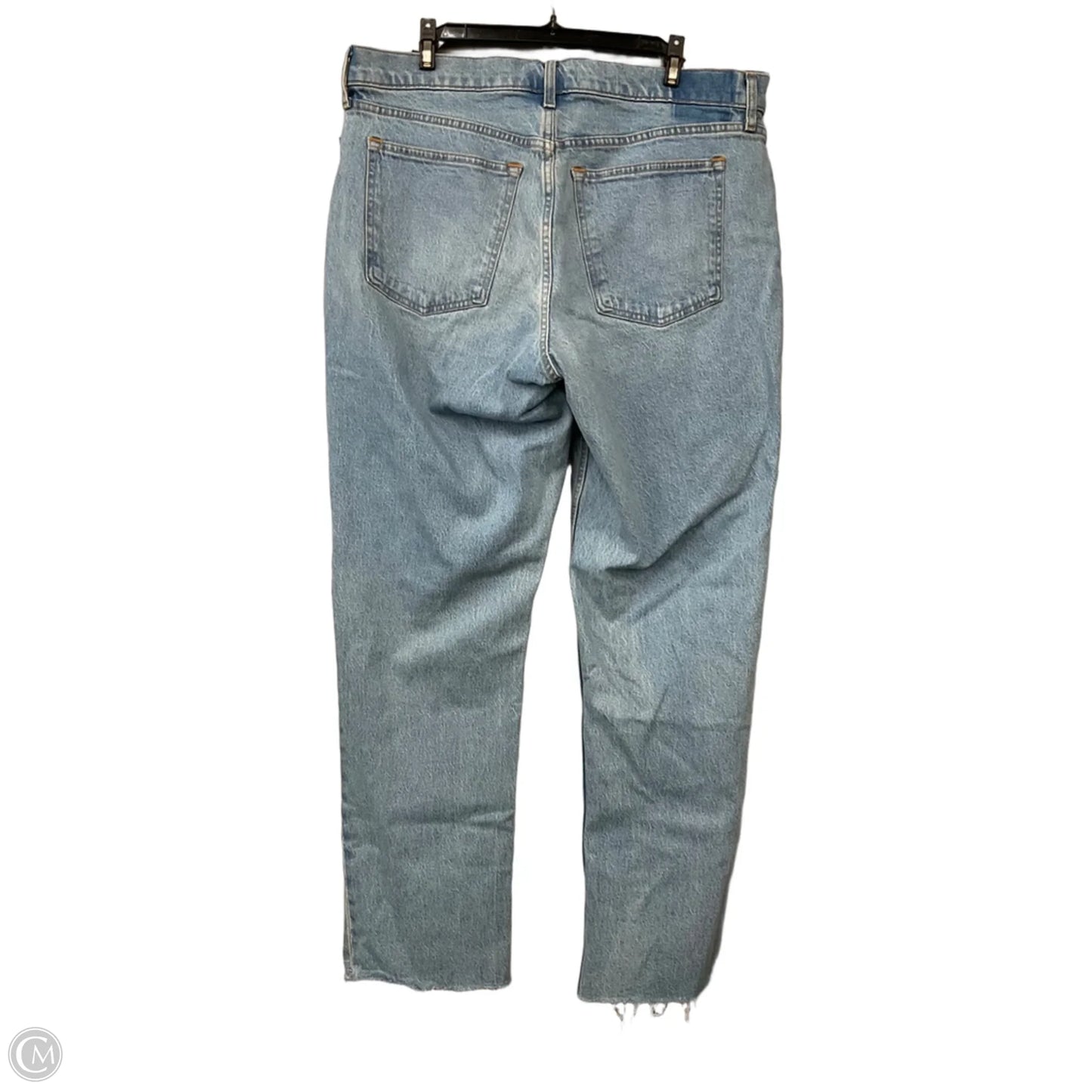 Jeans Straight By Abercrombie And Fitch In Blue Denim, Size: 14
