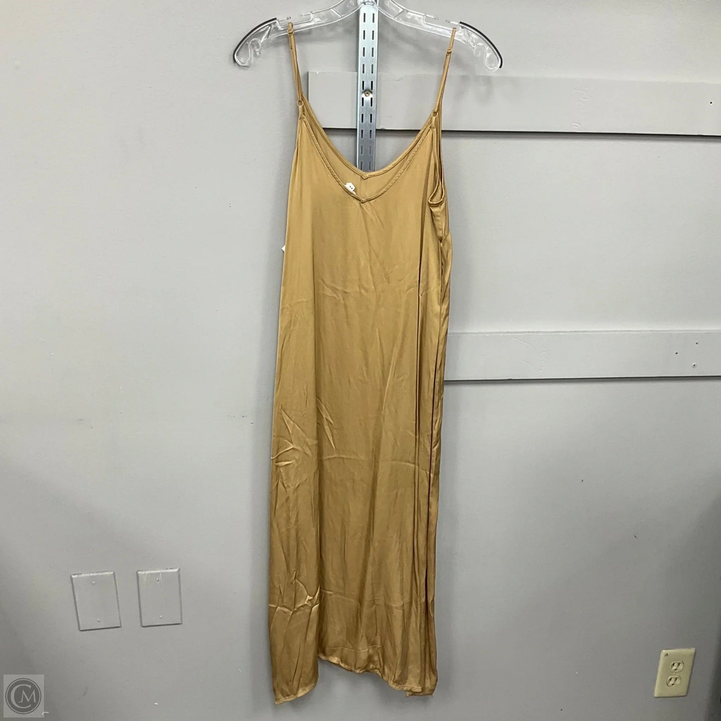 Dress Casual Midi By Aerie In Gold, Size: M