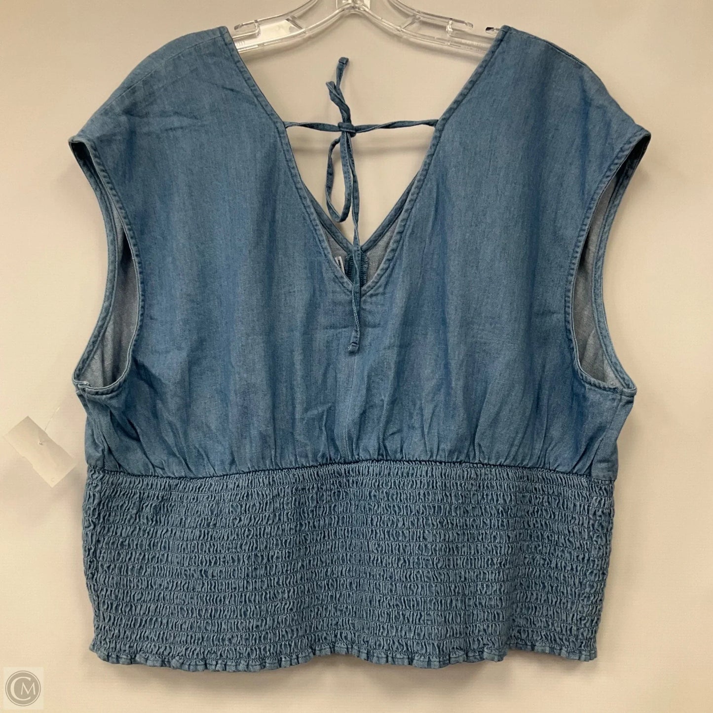 Top Sleeveless By Old Navy In Blue Denim, Size: 2x