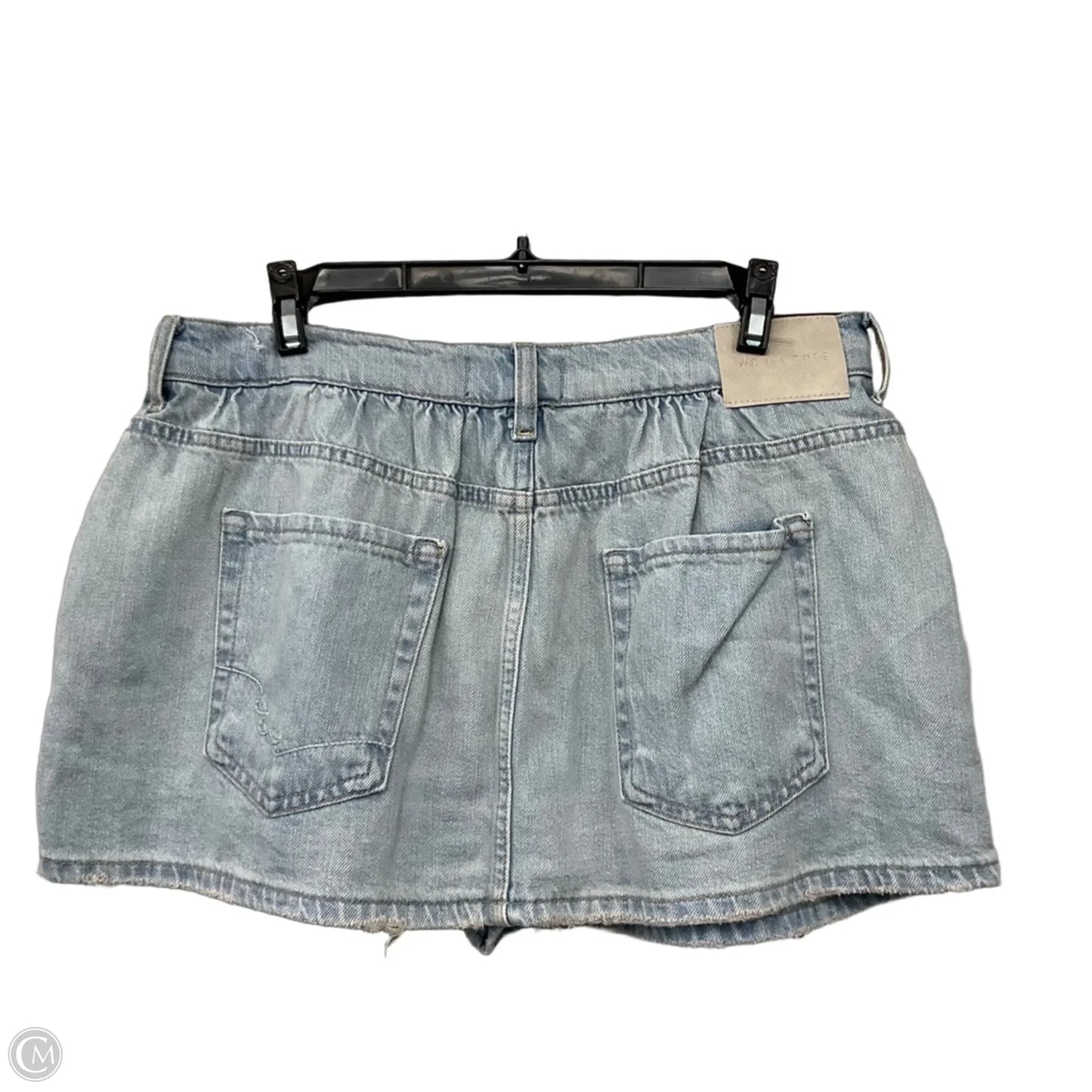 Skort By Free People In Blue Denim, Size: 8