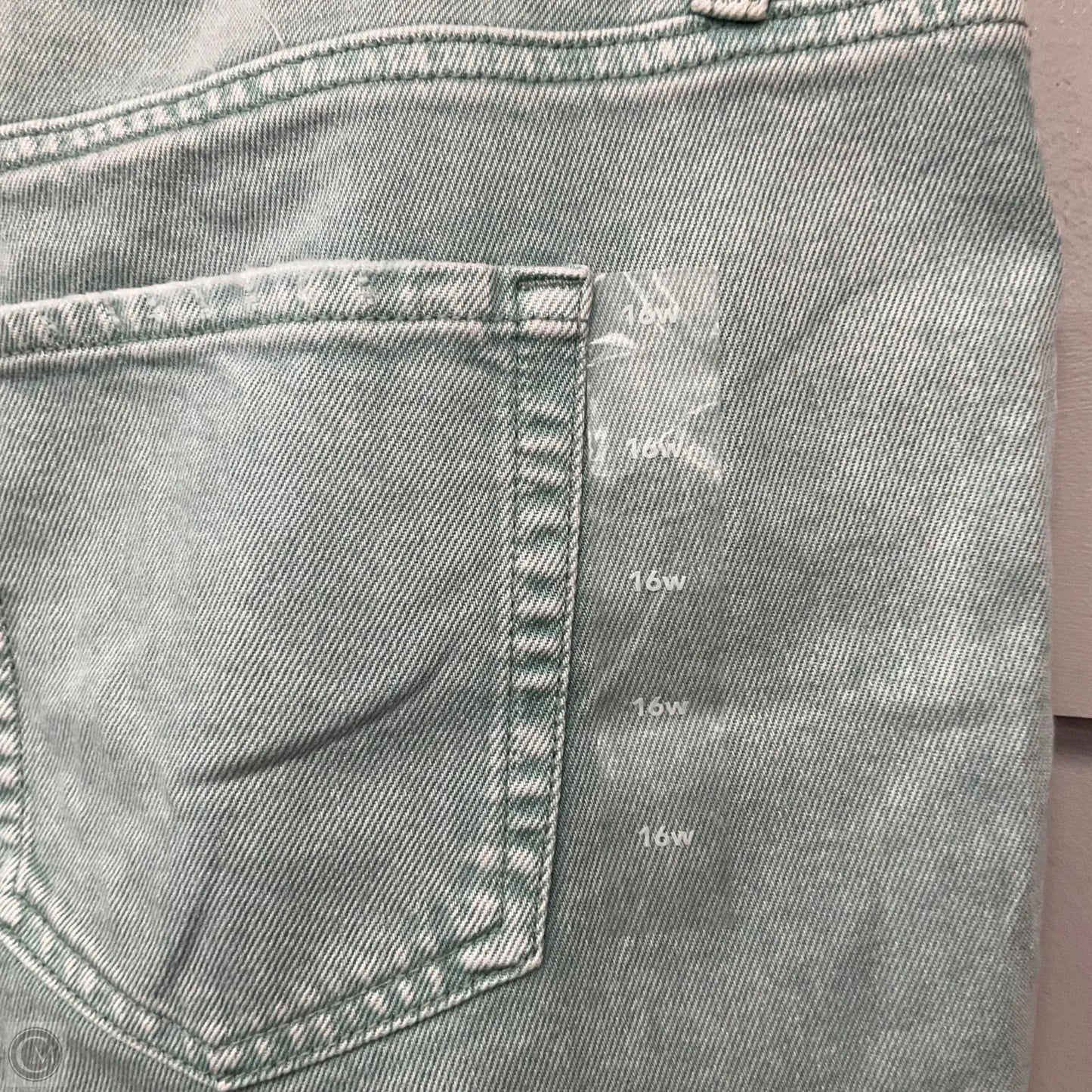 Jeans Straight By Maurices In Green, Size: 16W