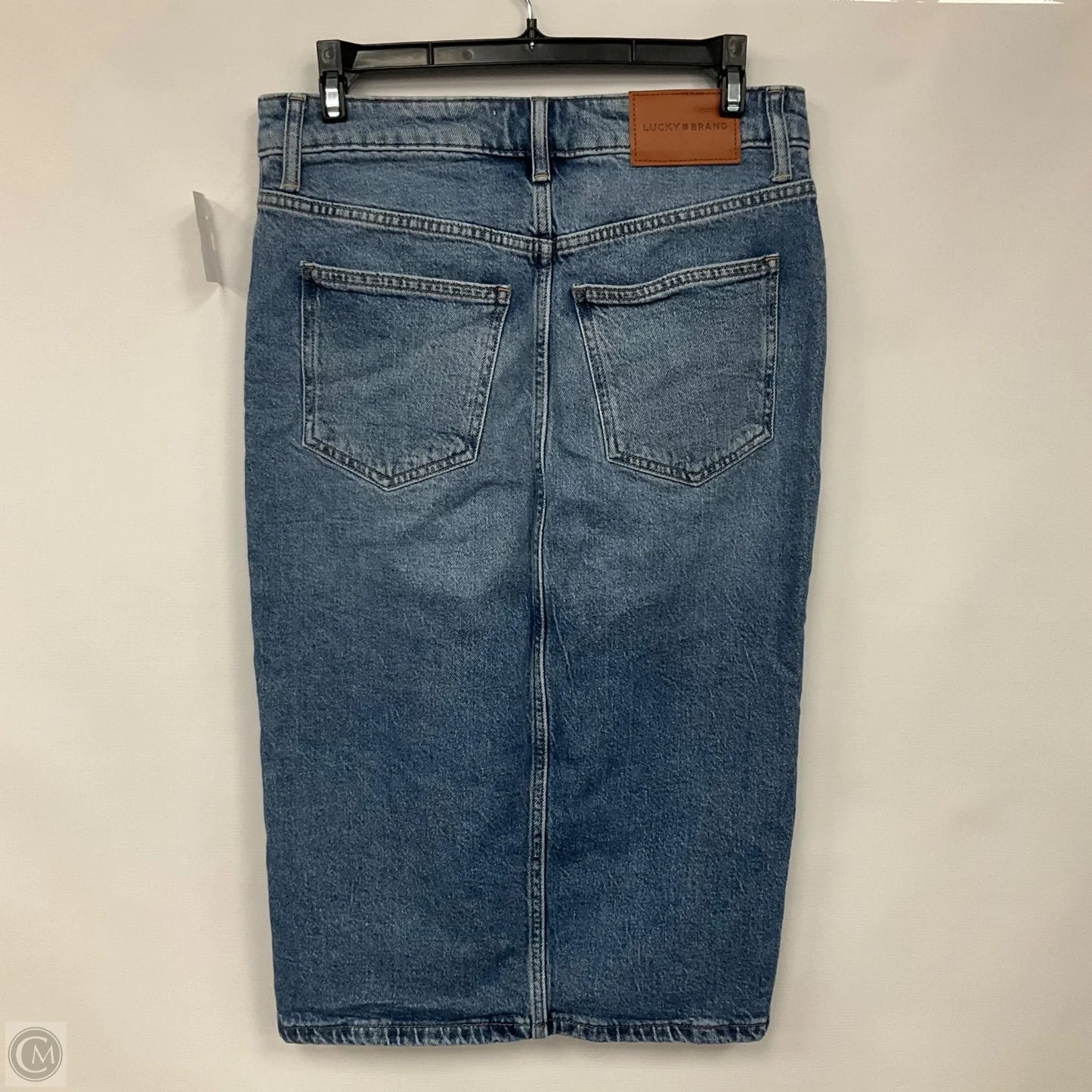 Skirt Midi By Lucky Brand In Blue Denim, Size: 4