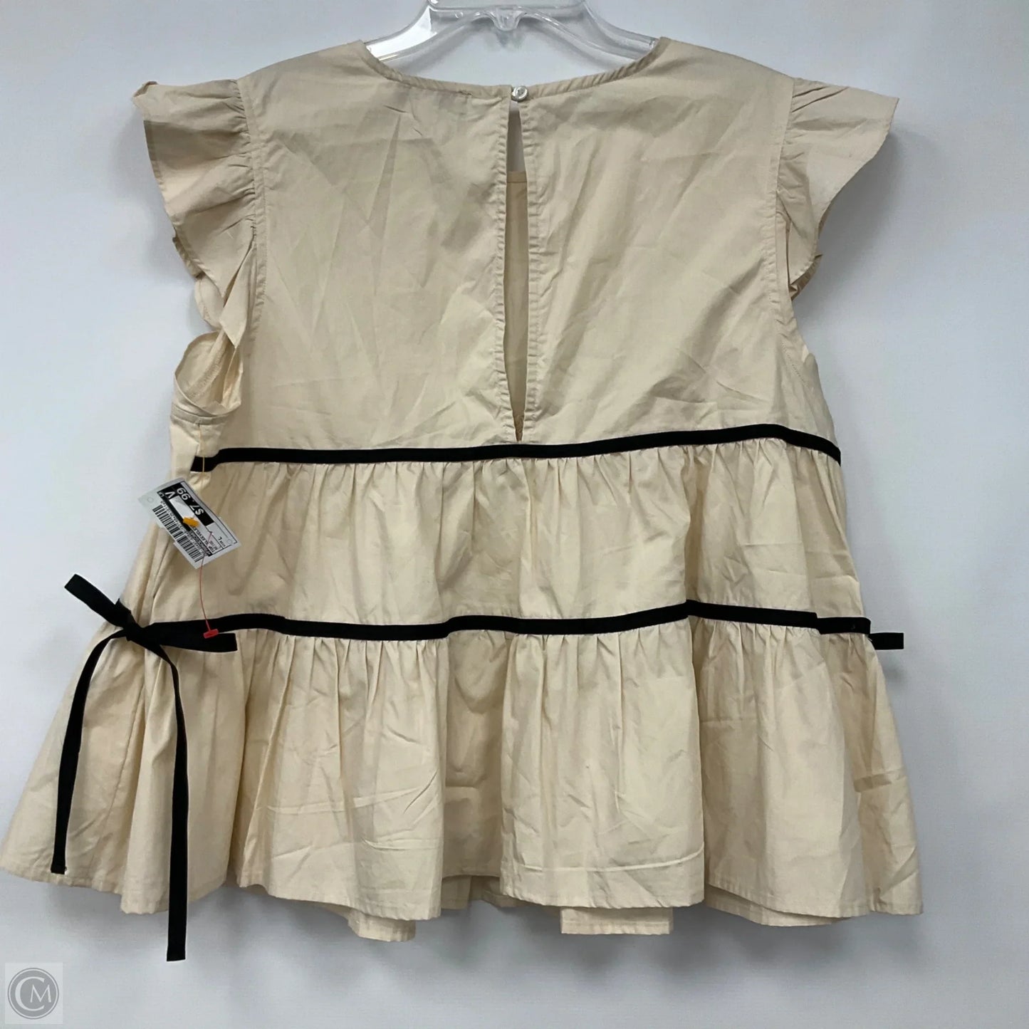 Top Sleeveless By Francesca's In Beige, Size: L