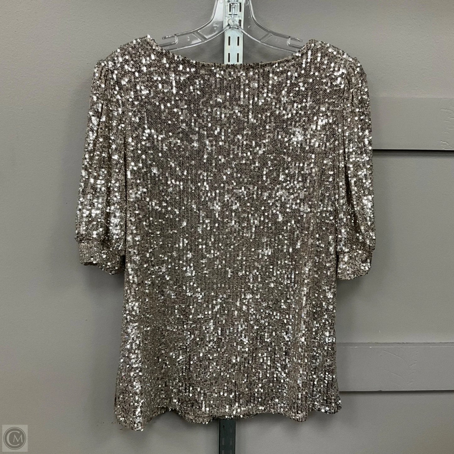 Top Short Sleeve By Cable And Gauge In Gold, Size: Xl