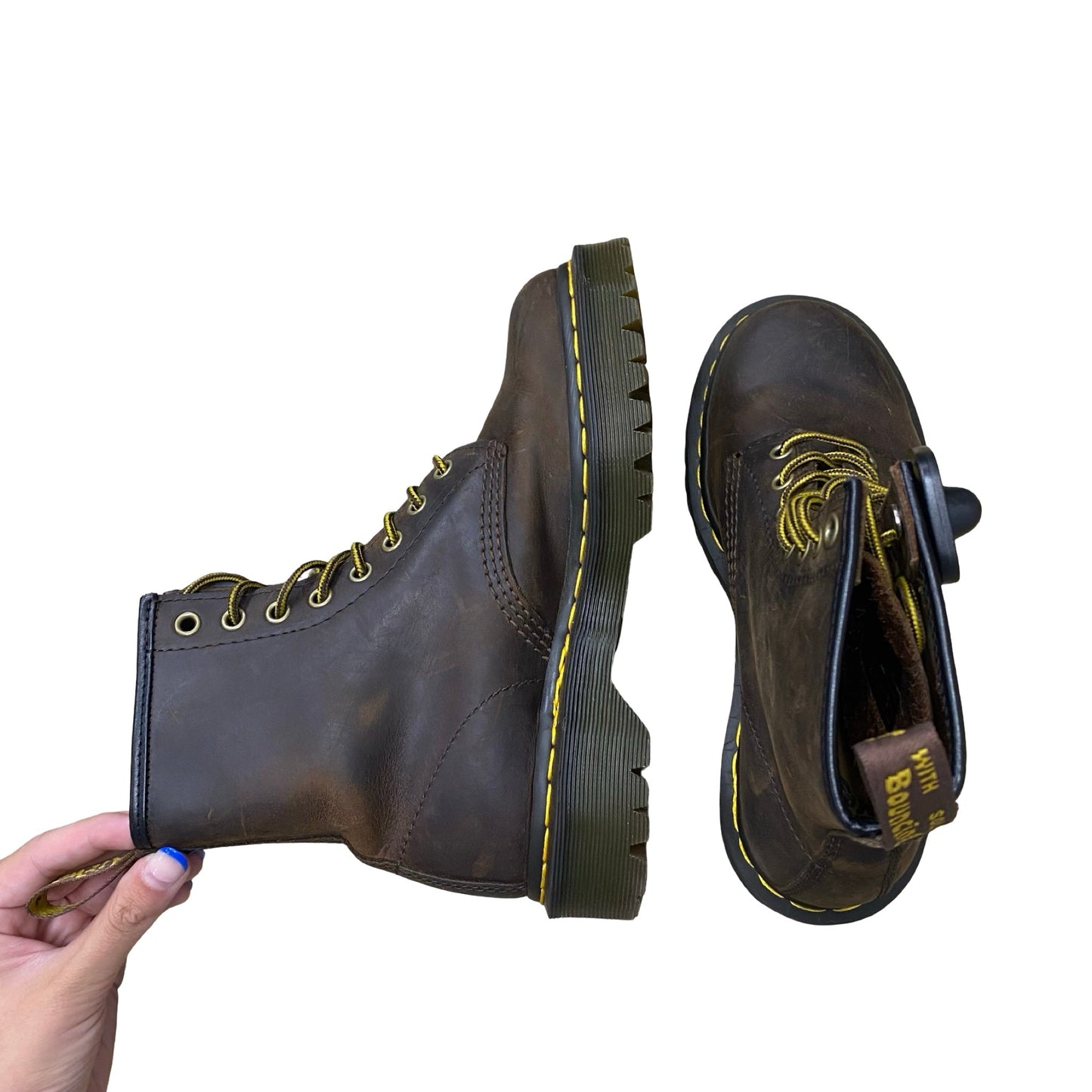 Boots Designer By Dr Martens In Brown, Size:7