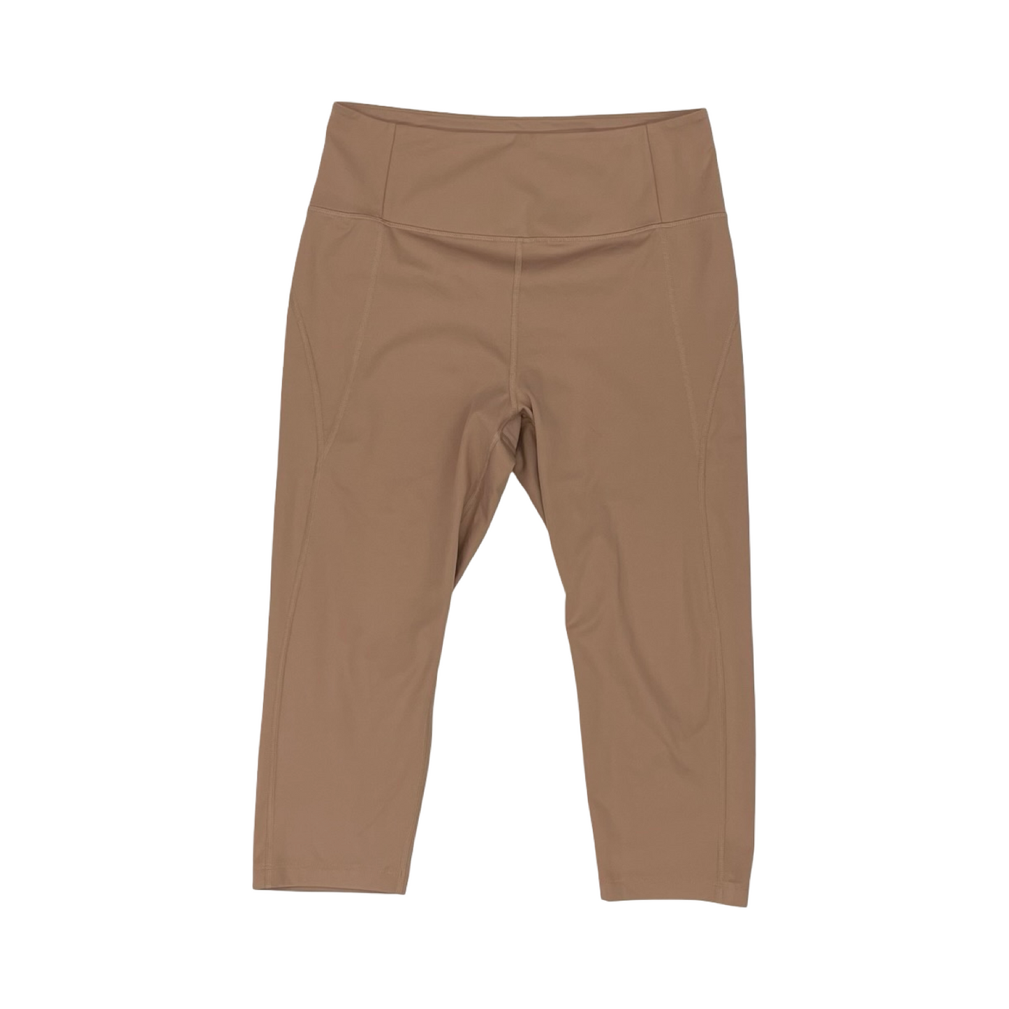 Athletic Leggings Capris By Girlfriend Collective In Brown, Size:Xl