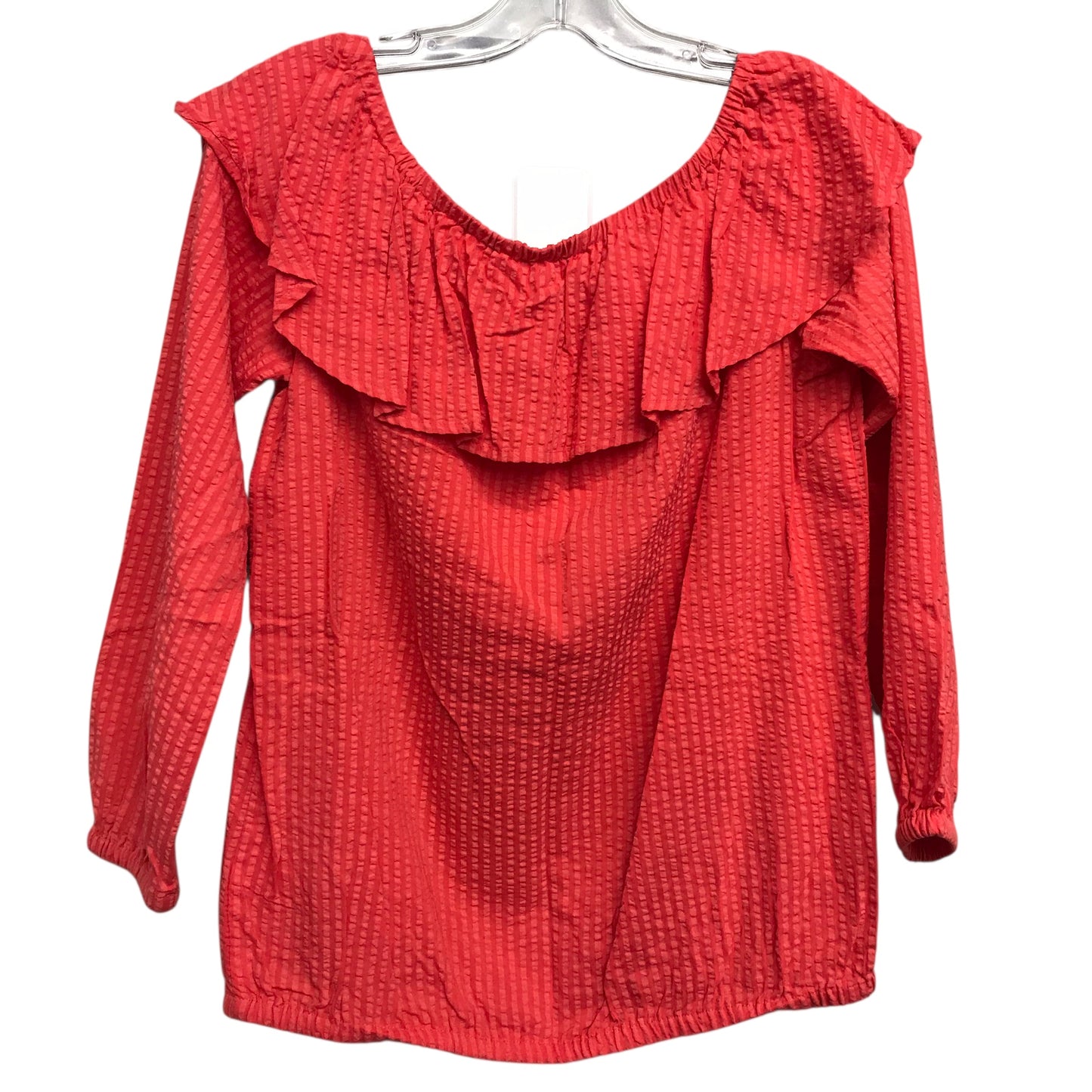 Top 3/4 Sleeve By Michael By Michael Kors In Orange, Size:Xs
