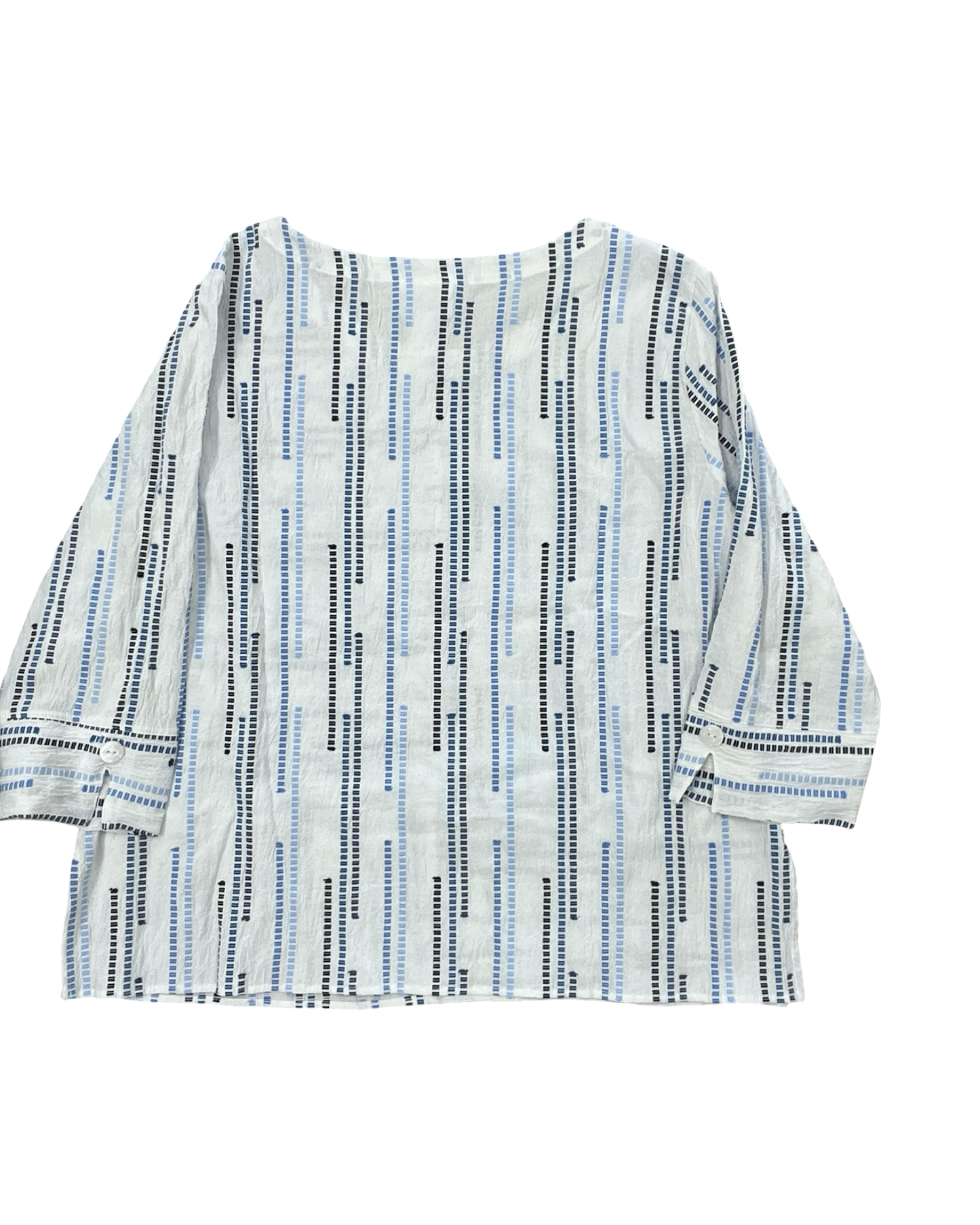 Top 3/4 Sleeve By Alfred Dunner In White, Size:M