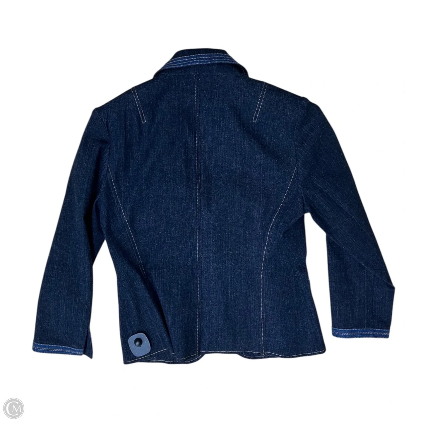 Blazer By Doncaster In Blue Denim, Size: 4