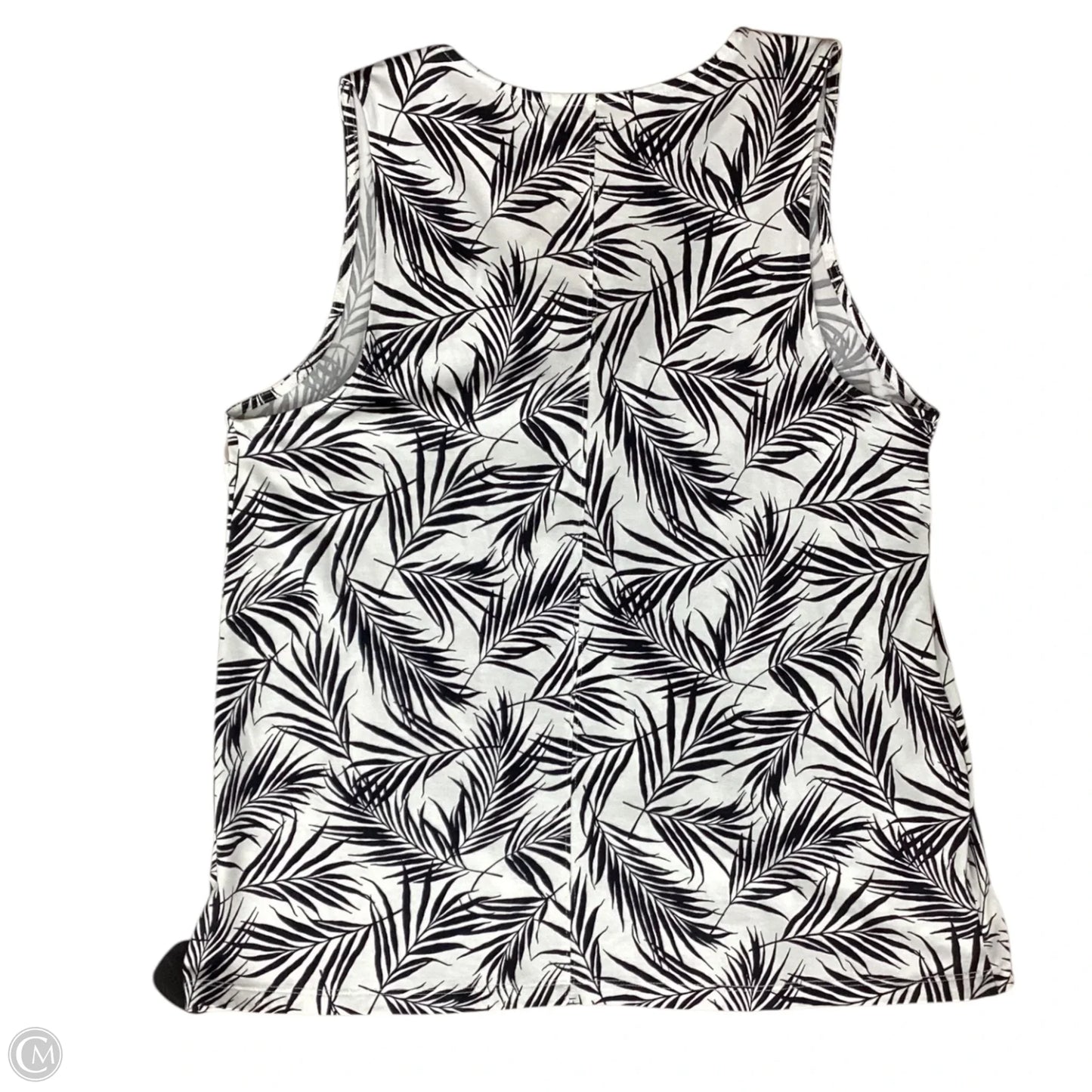Top Sleeveless By Lands End In Tropical Print, Size: M