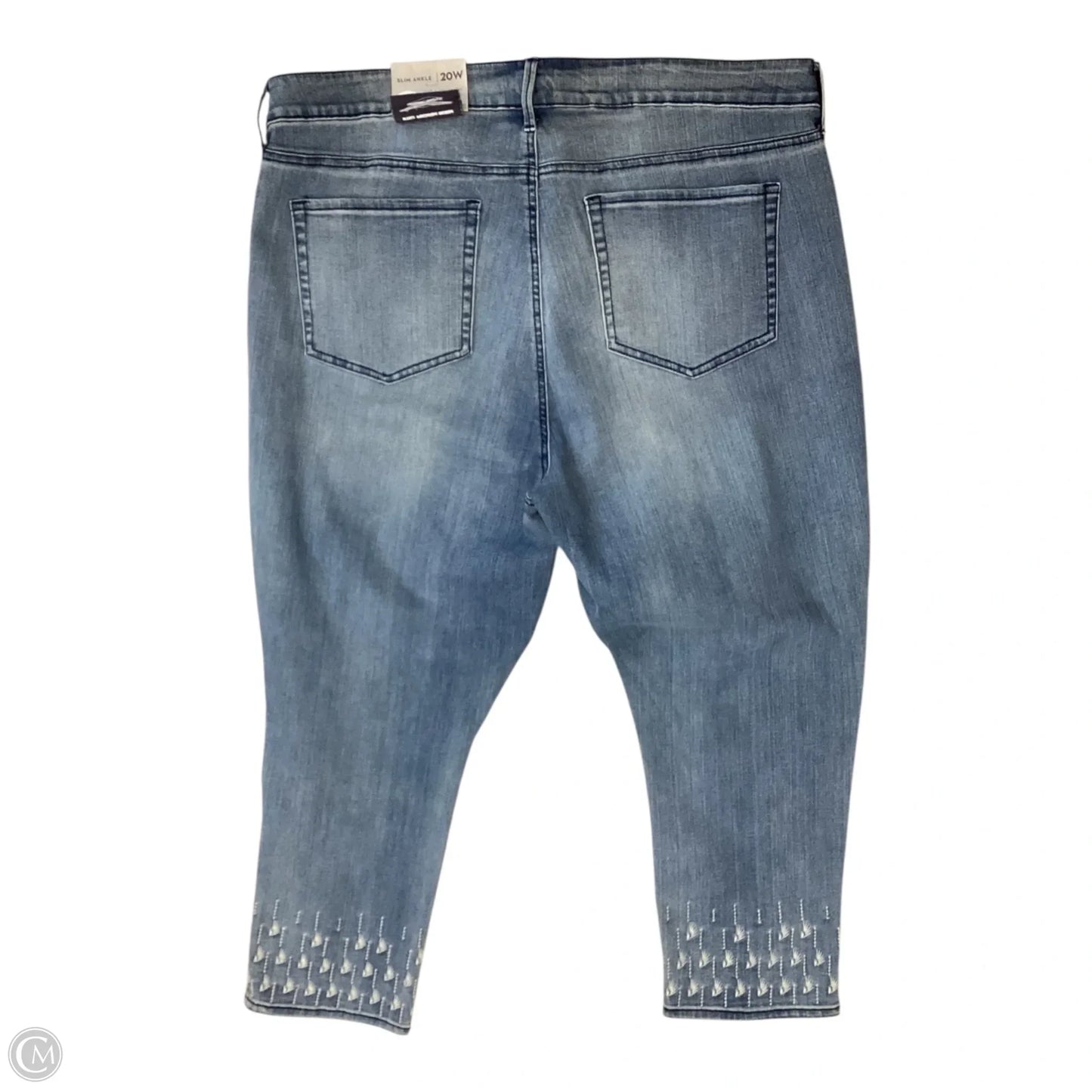 Jeans Skinny By Not Your Daughters Jeans In Blue Denim, Size: 20