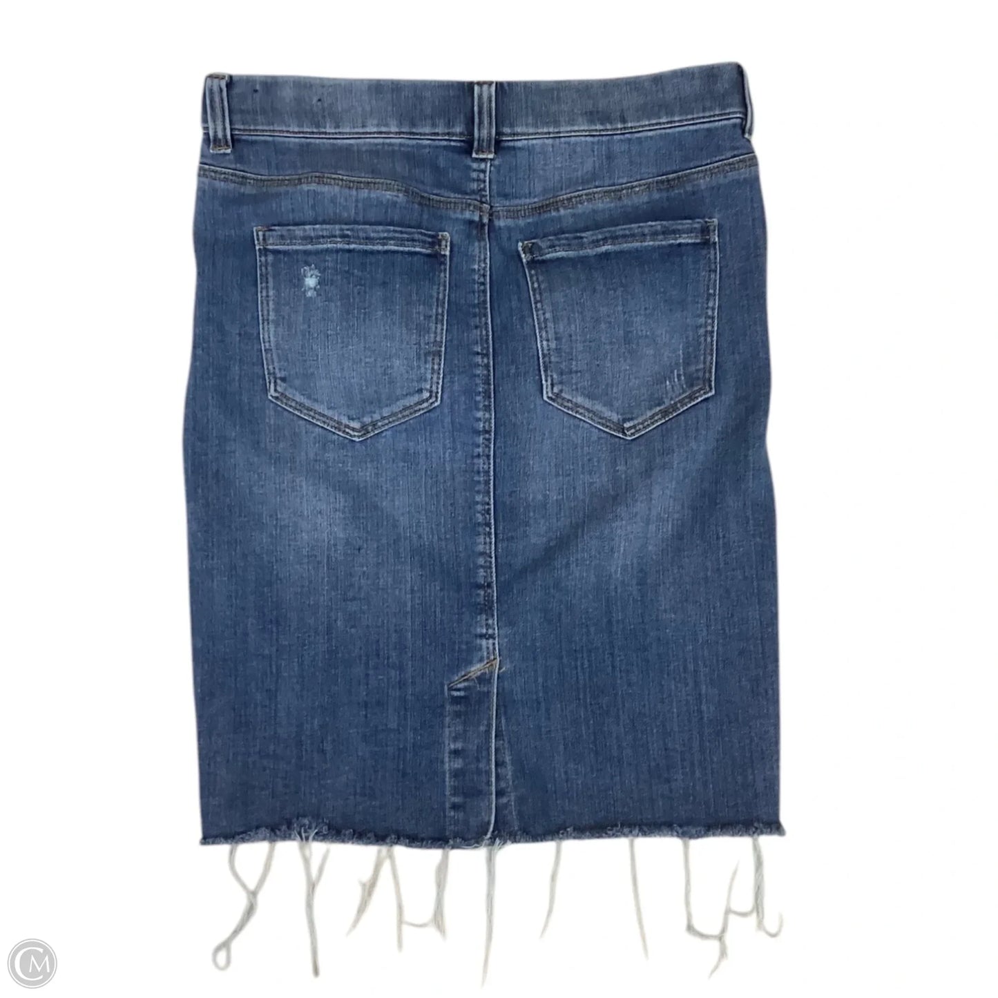 Skirt Midi By Liverpool In Blue Denim, Size: 6