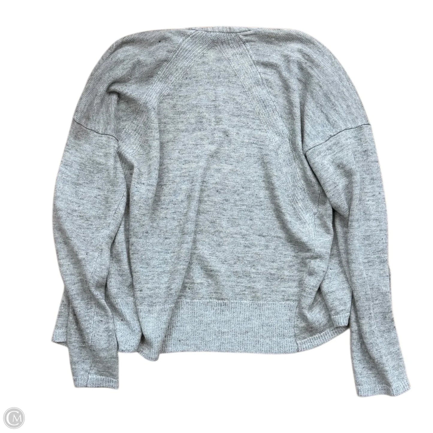 Sweater Cardigan By Eileen Fisher In Grey, Size: S