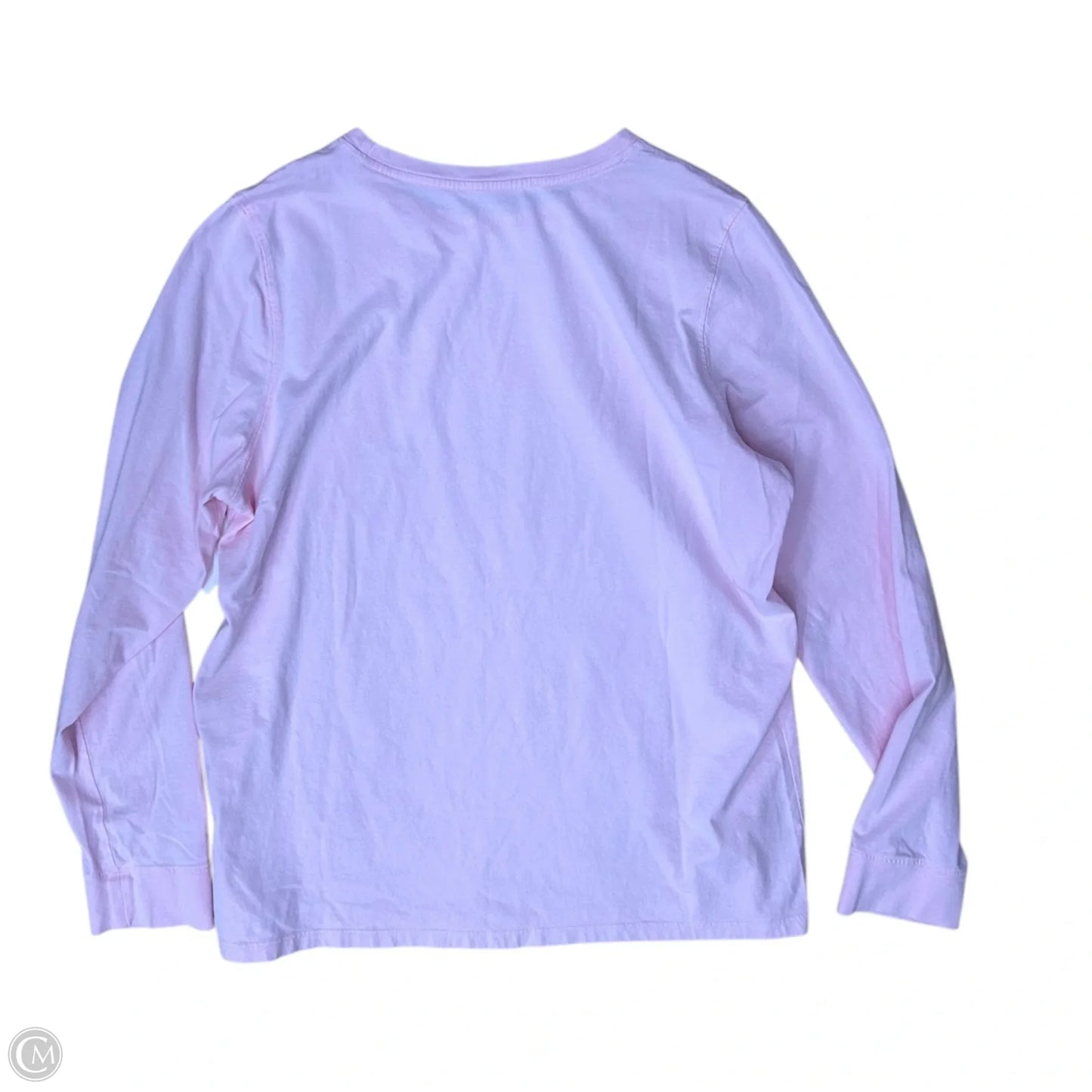 Top Long Sleeve By Vineyard Vines In Pink, Size: L