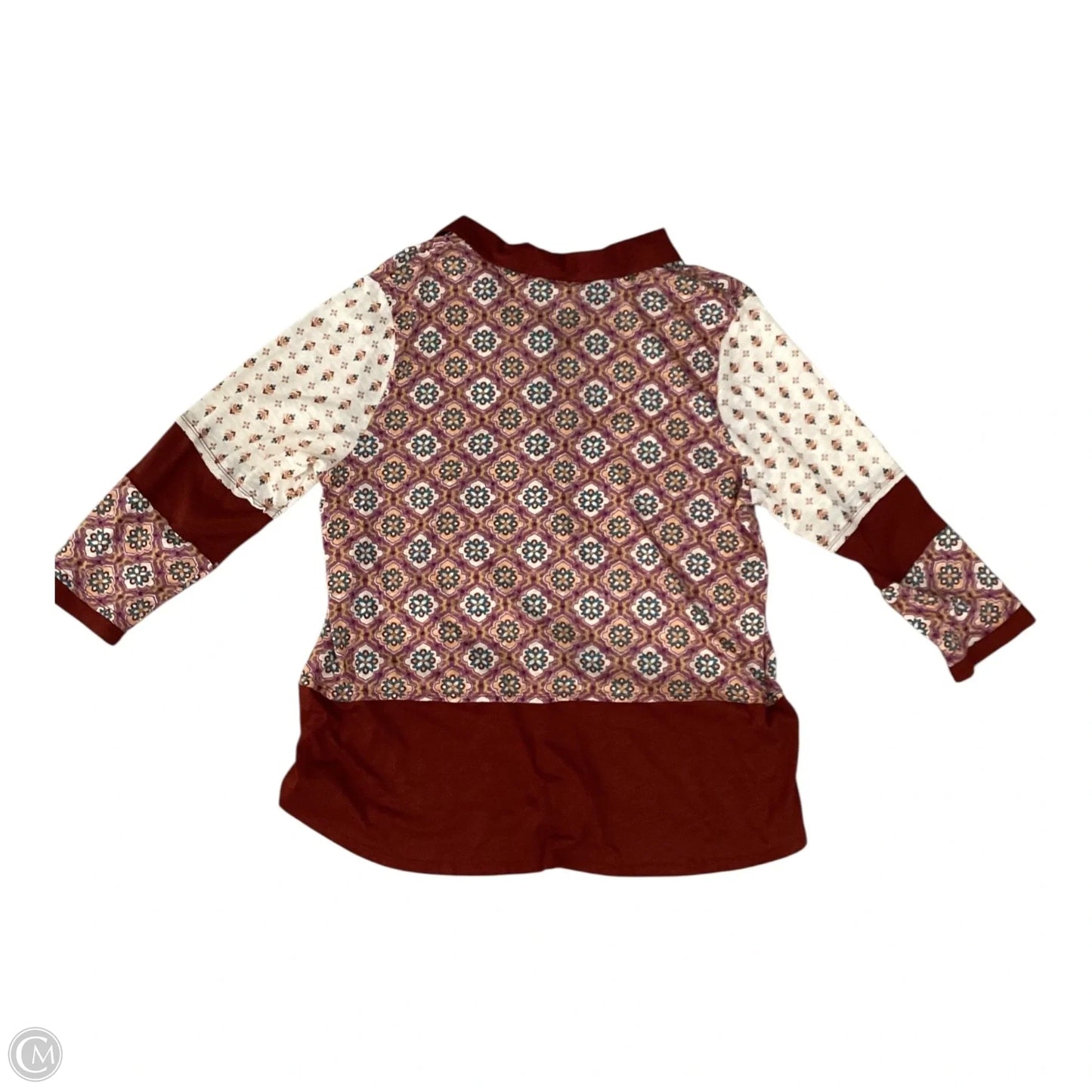 Top Long Sleeve By Cato In Red, Size: 2x