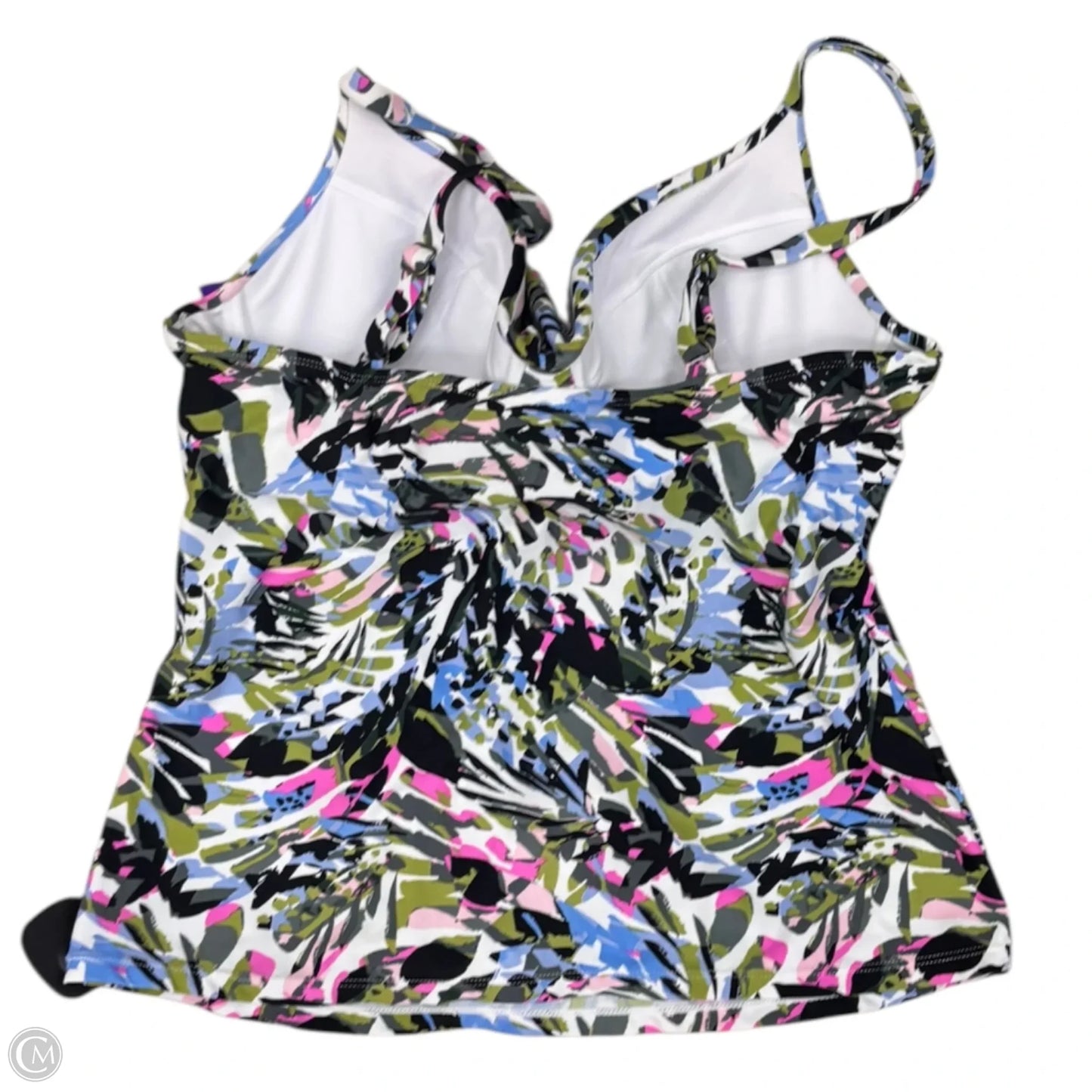 Swimsuit Top By Clothes Mentor In Floral Print, Size: L