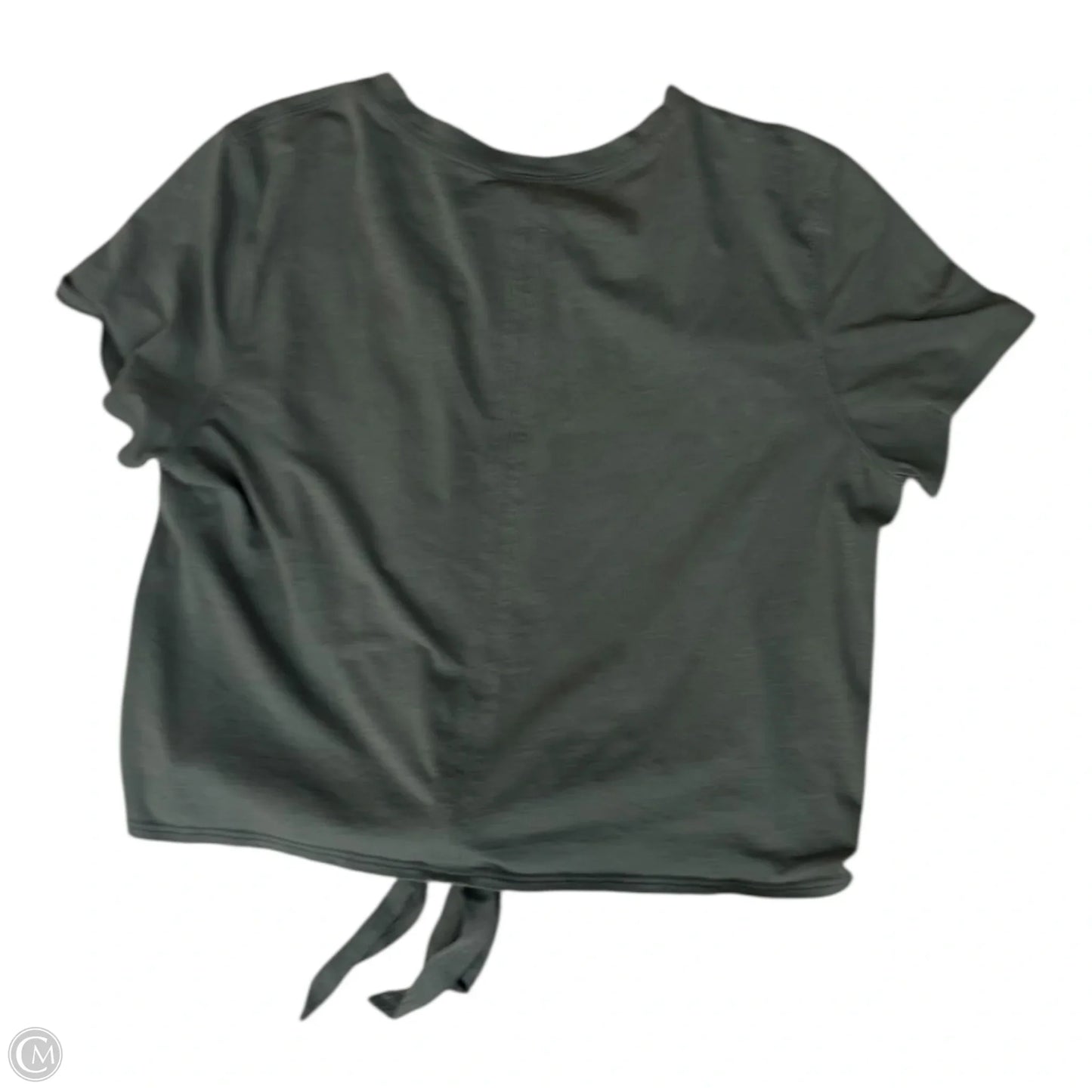 Athletic Top Short Sleeve By Lululemon In Green, Size: 8