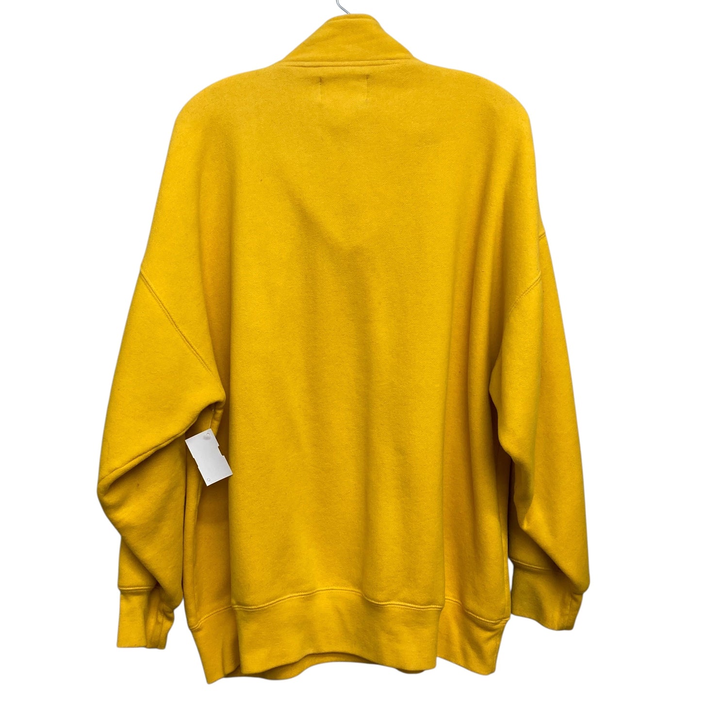 Sweatshirt Collar By Express In Yellow, Size:M
