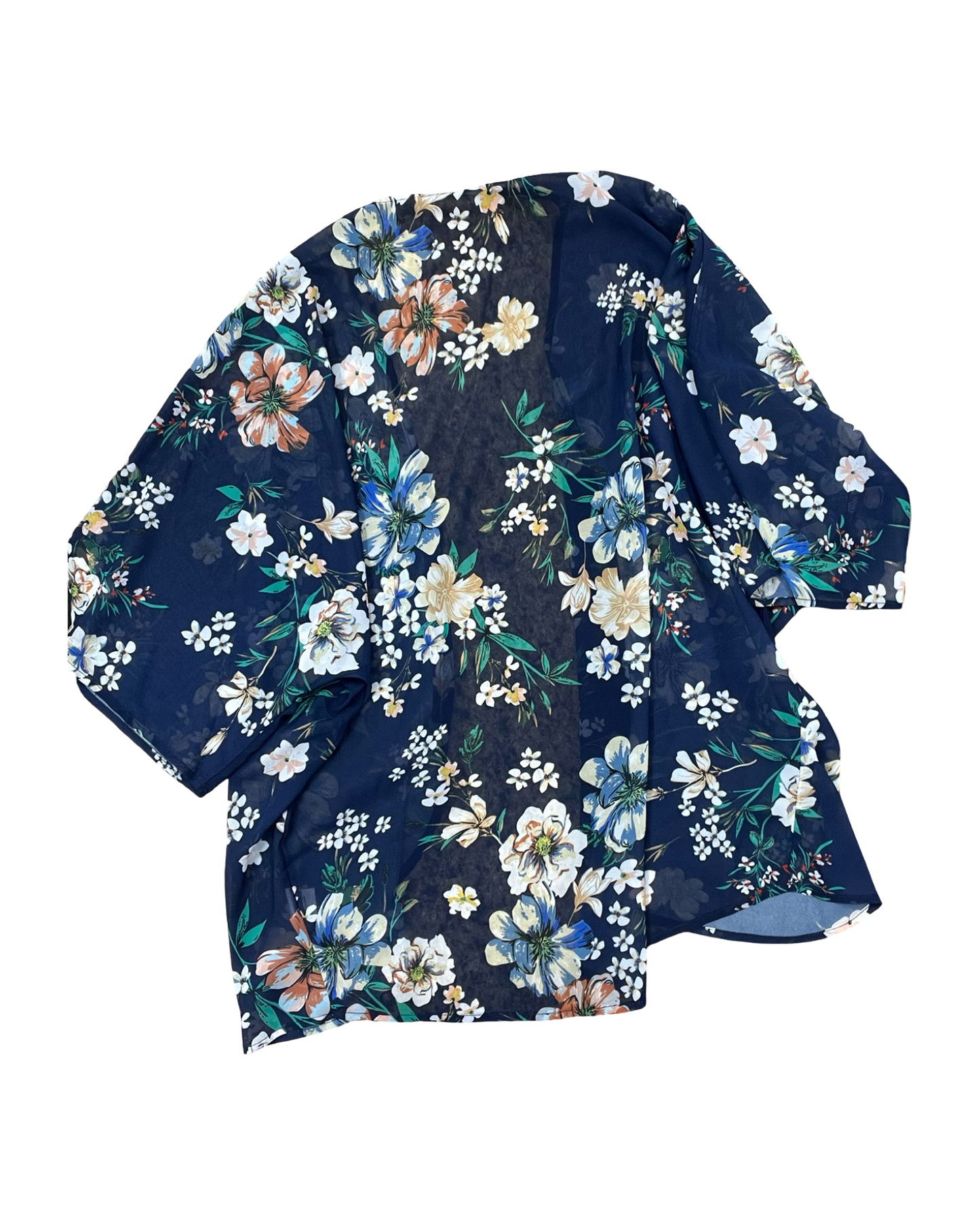 Cardigan By Clothes Mentor In Blue, Size:L