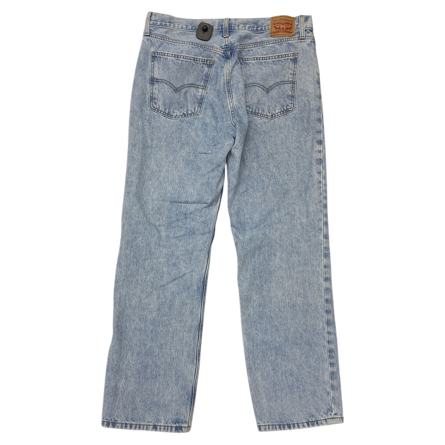 Jeans Straight By Levis In Blue Denim, Size:14