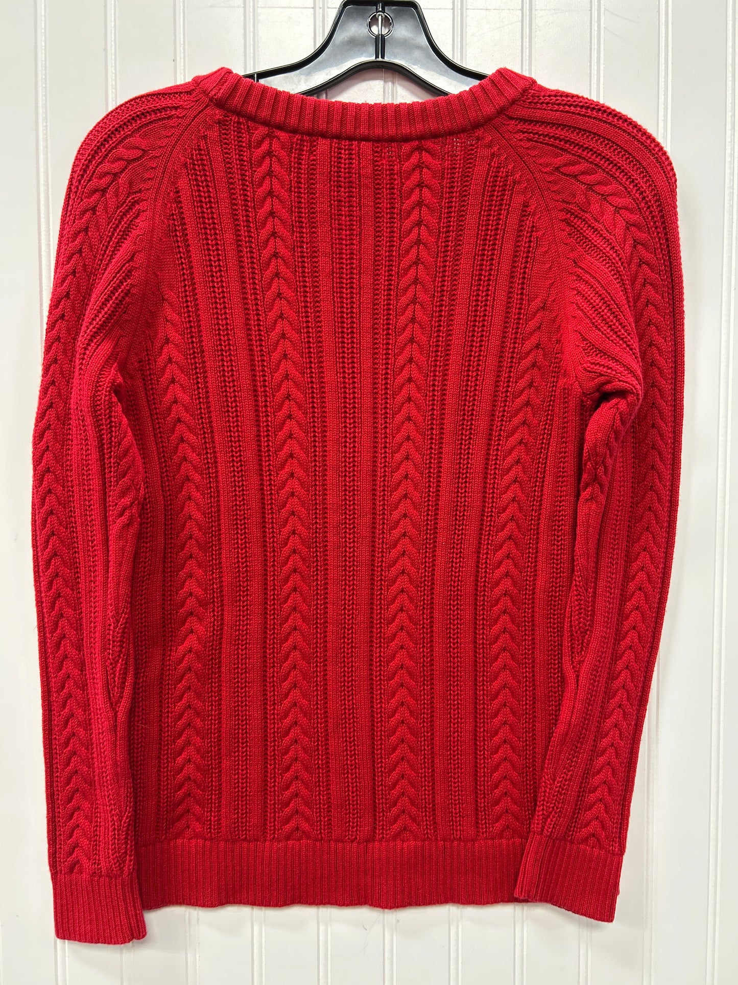 Sweater By Lands End In Red, Size:S