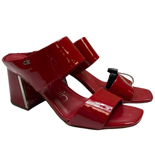 Sandals Heels Block By Calvin Klein  Size: 10