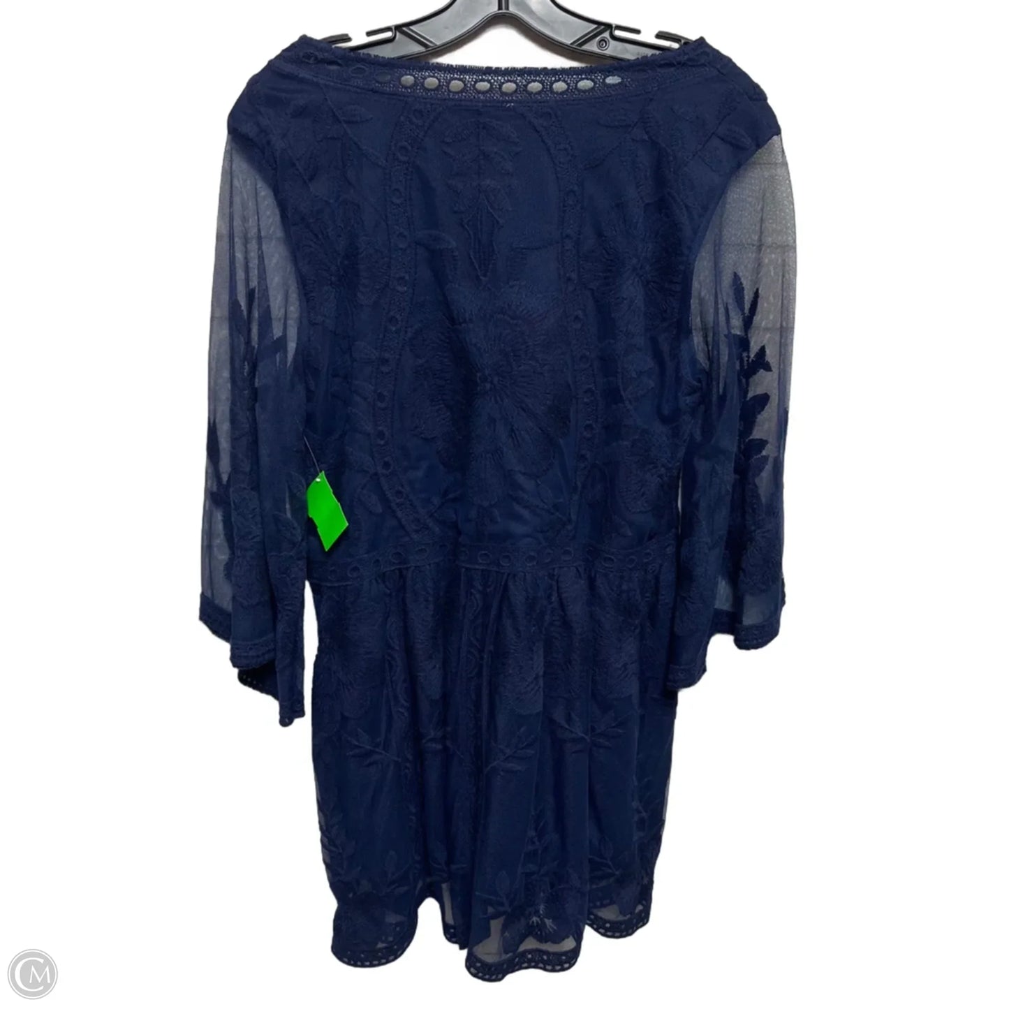 Tunic Long Sleeve By Entro In Navy, Size: M