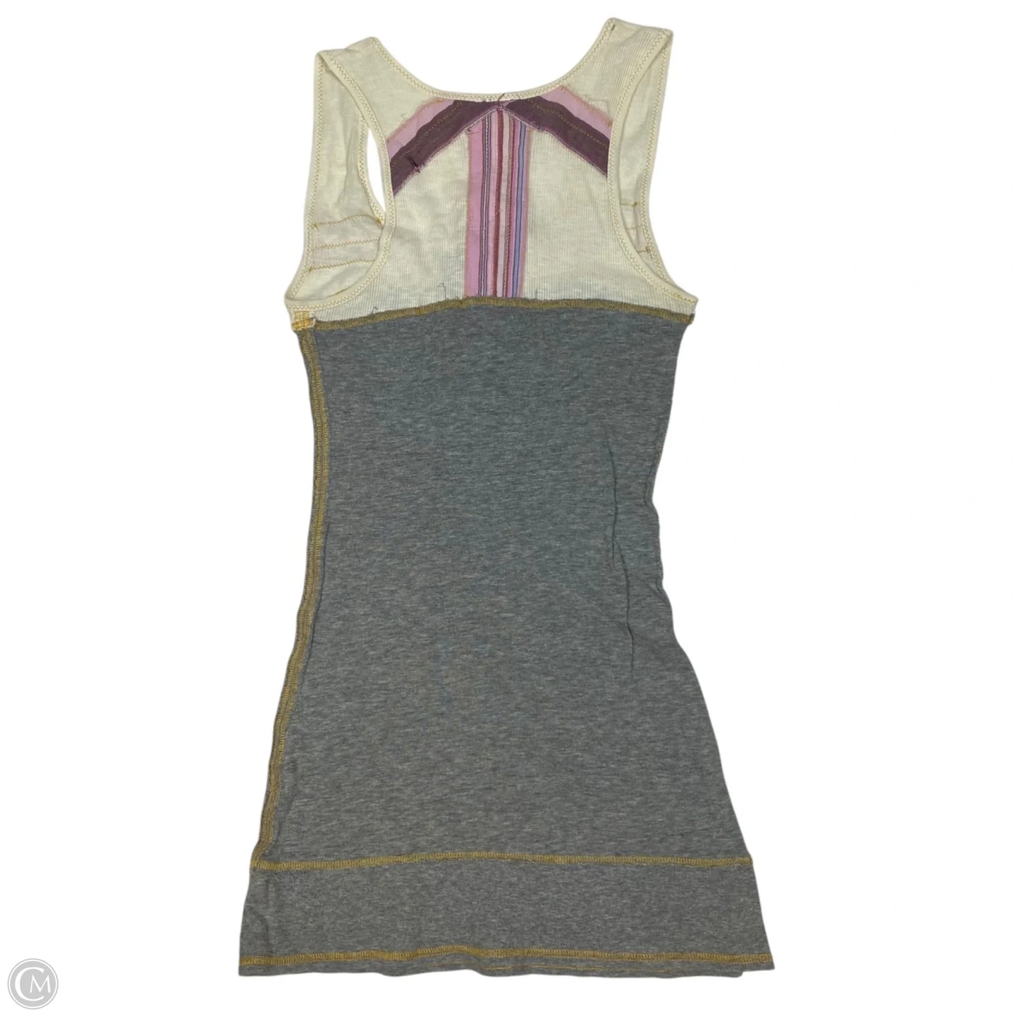 Tunic Sleeveless By Free People In Cream & Grey, Size: M