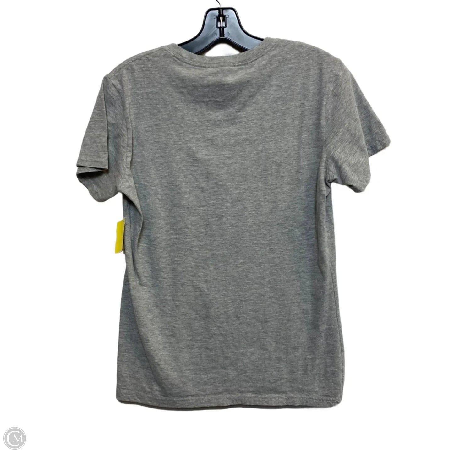 Athletic Top Short Sleeve By Adidas In Grey, Size: M