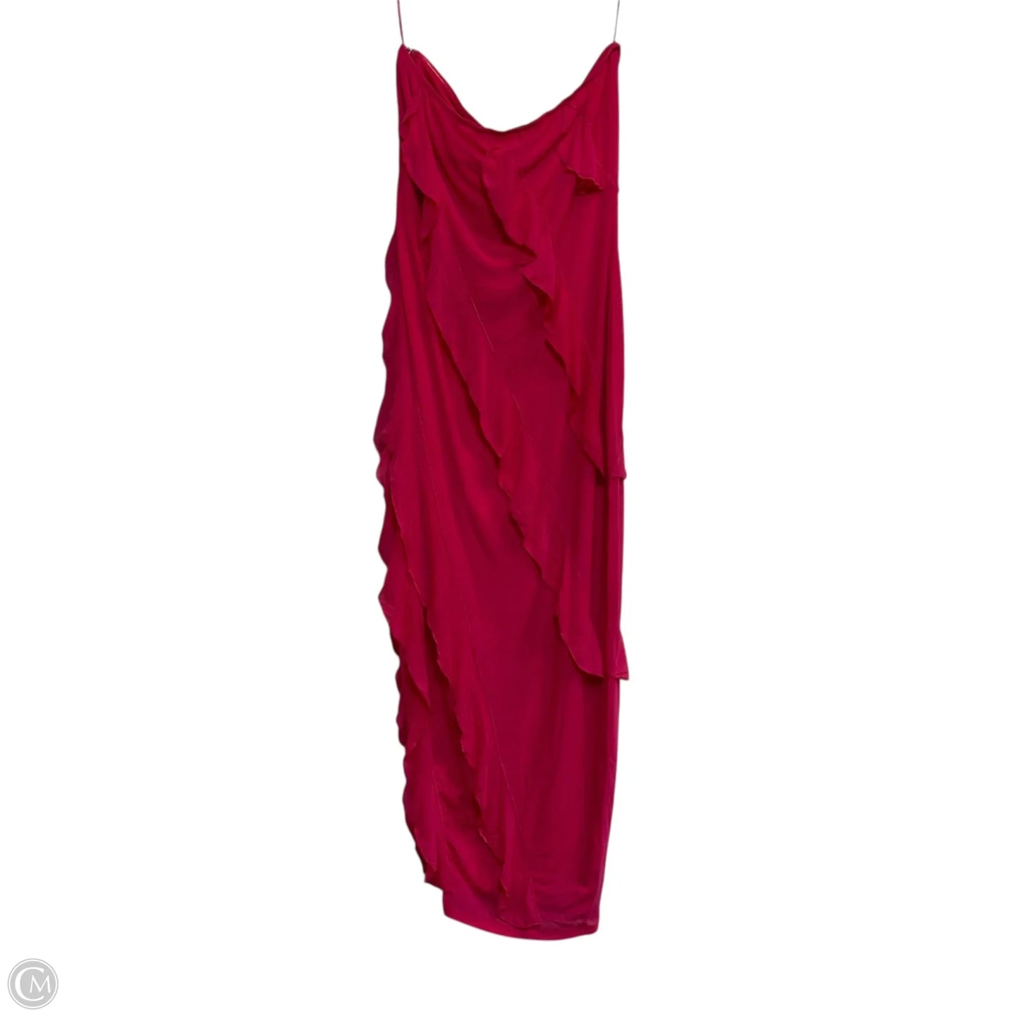 Dress Party Midi By Fashion Nova In Pink, Size: 2x