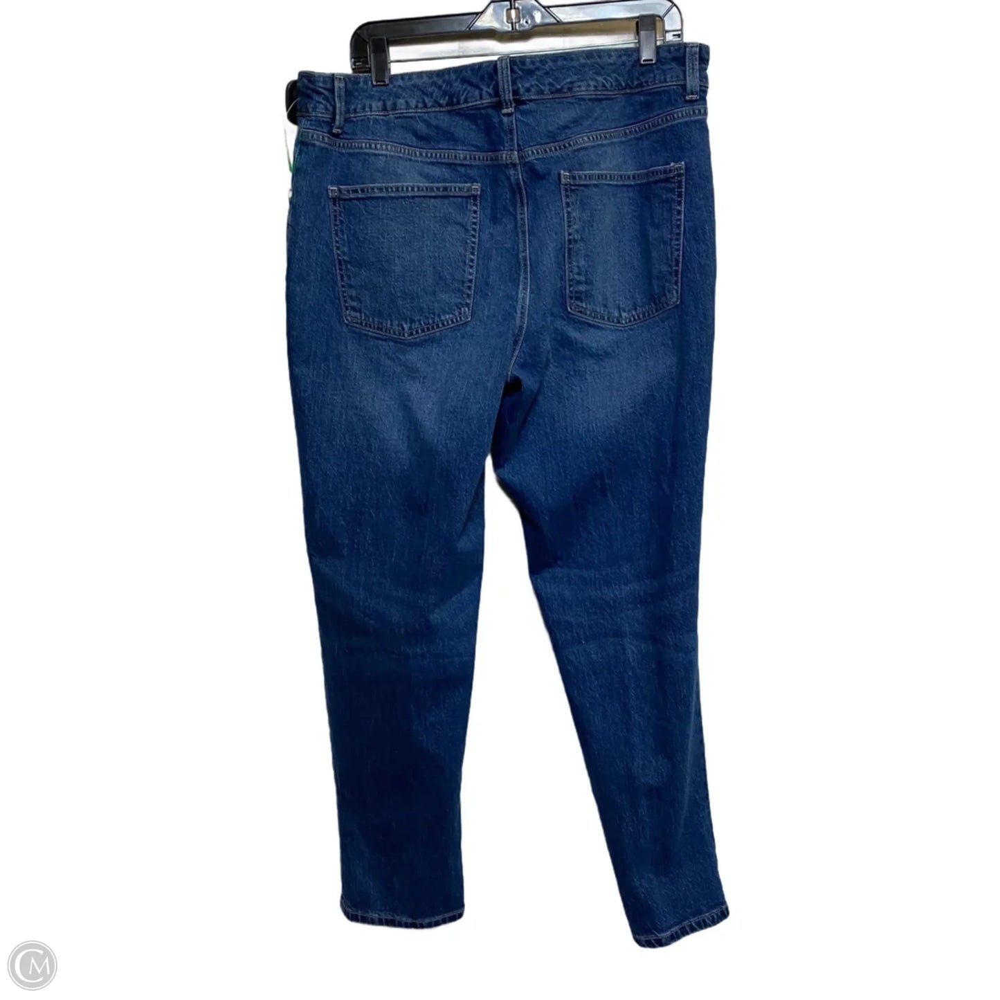 Jeans Straight By Talbots In Blue Denim, Size: 14