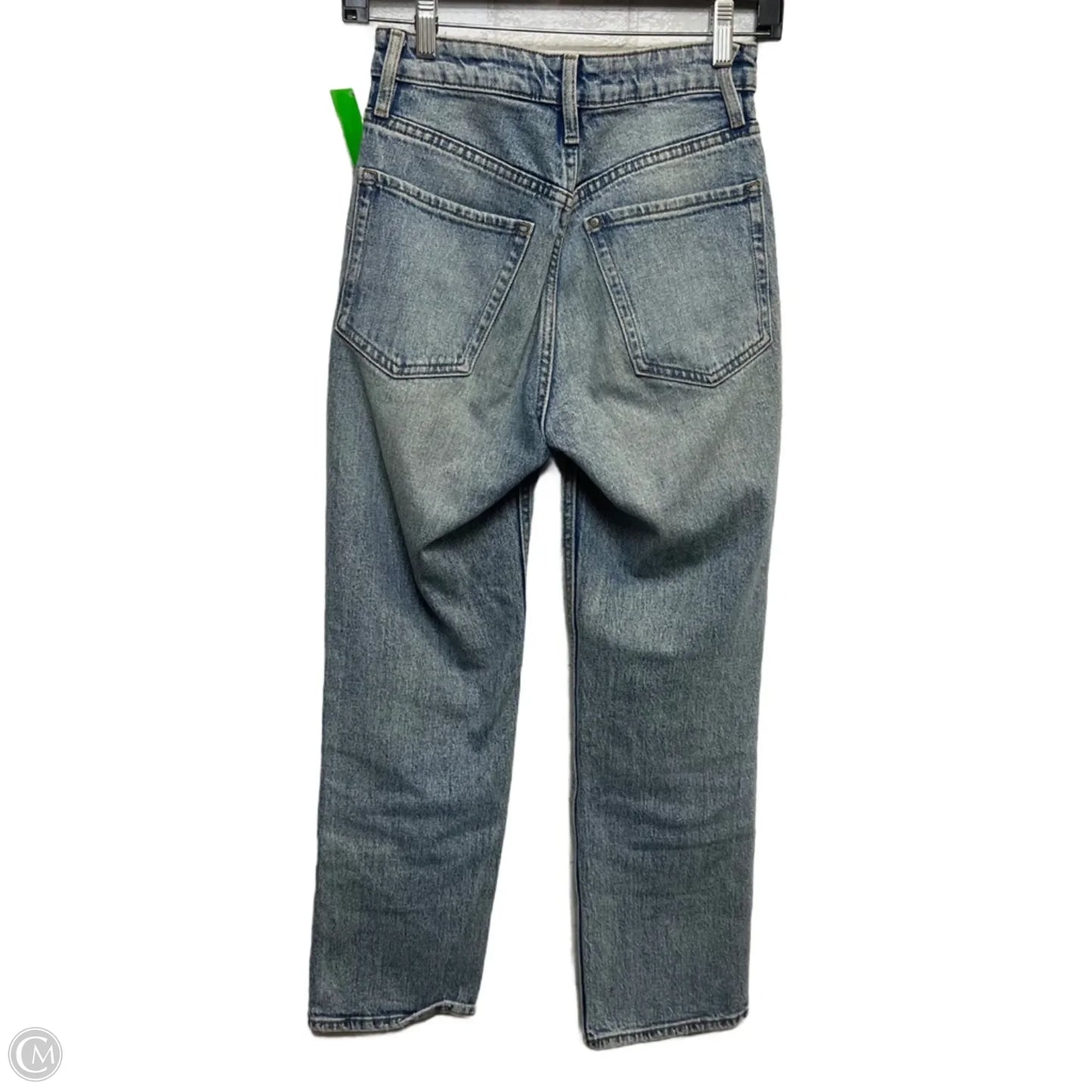 Jeans Straight By H&m In Blue Denim, Size: 0