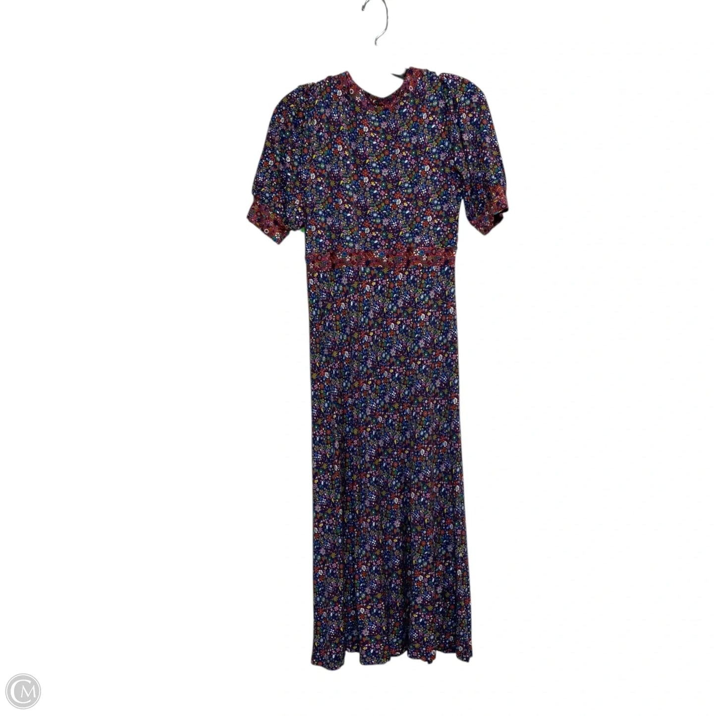 Dress Casual Midi By Boden In Blue & Red, Size: M