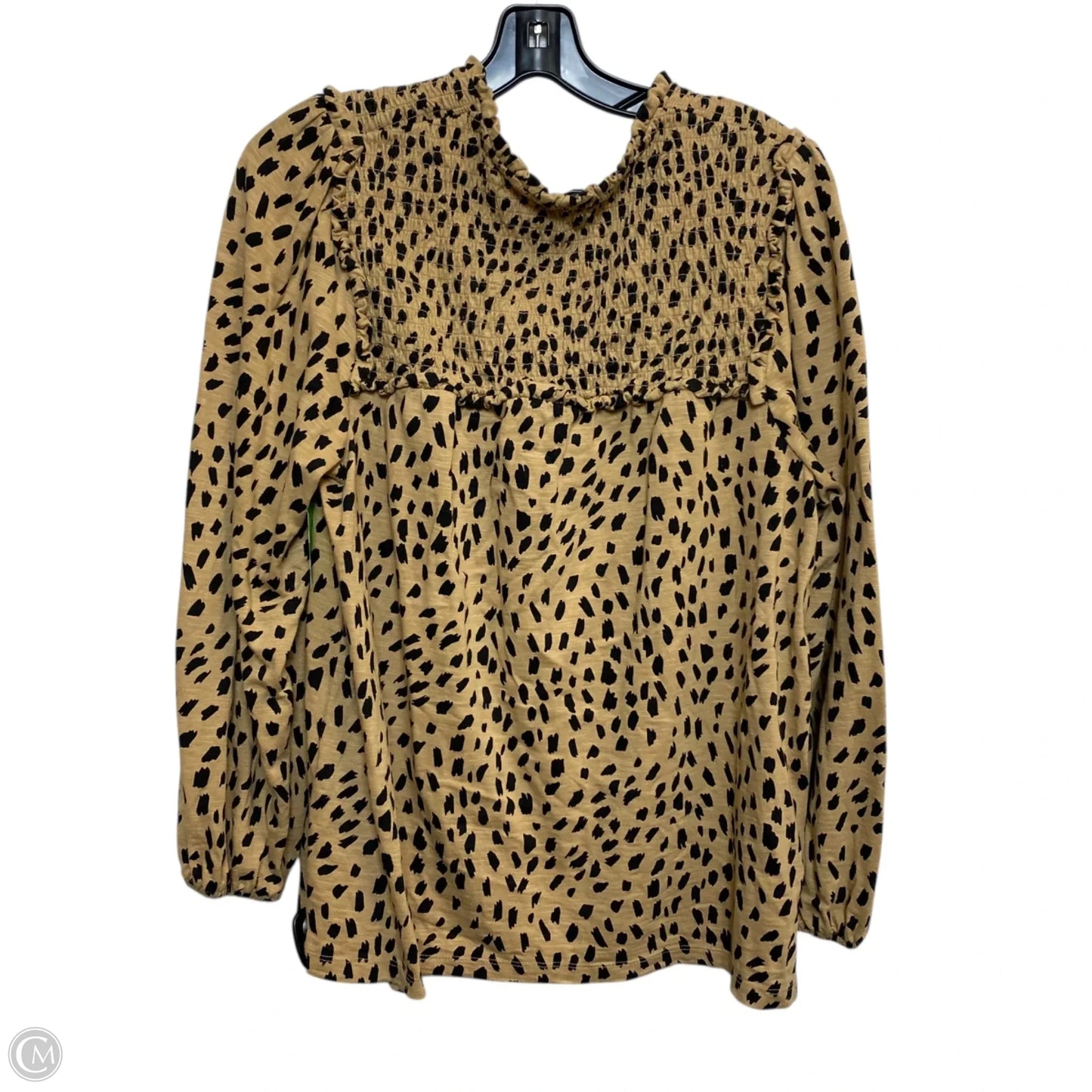 Top Long Sleeve By Crown And Ivy In Animal Print, Size: 1x