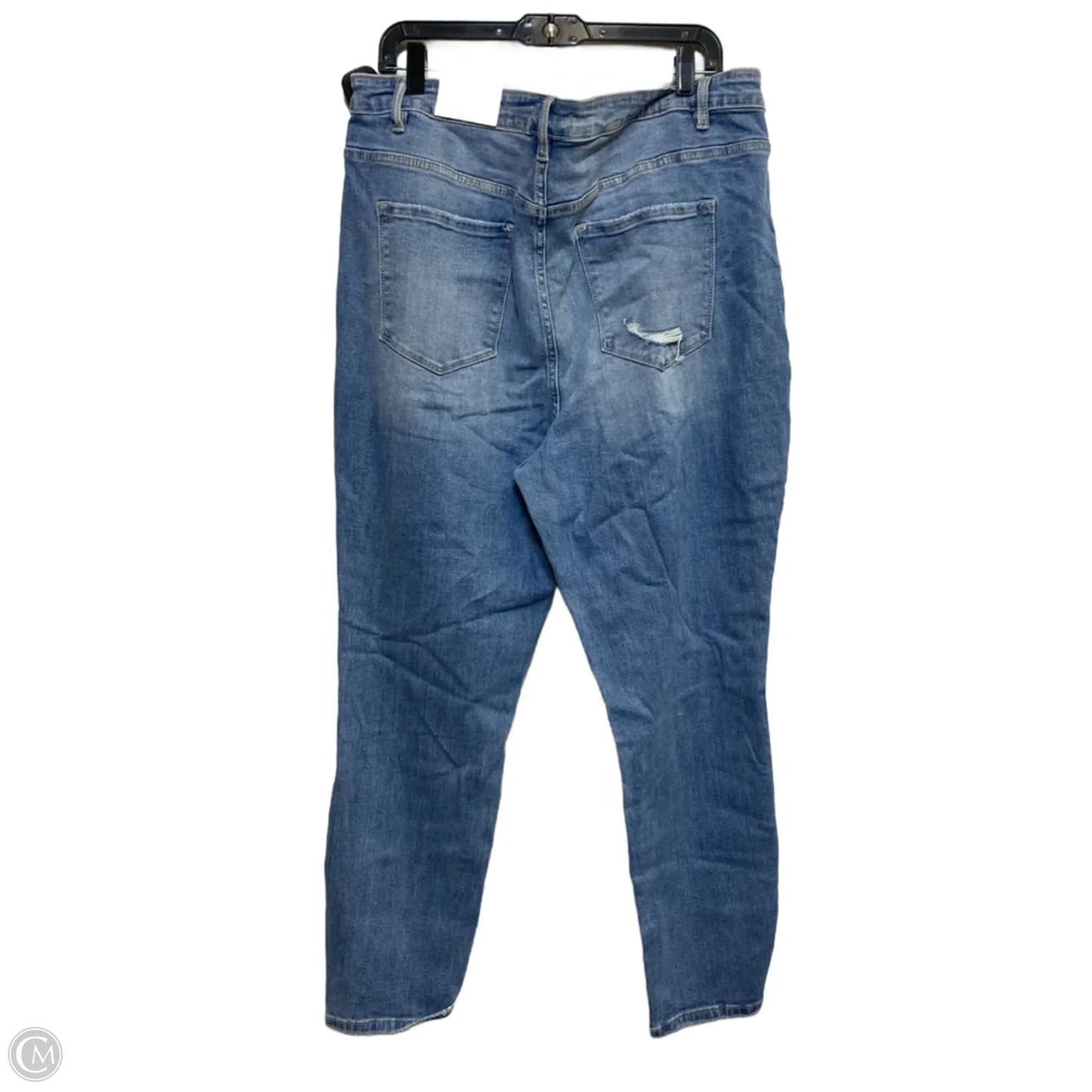 Jeans Straight By Zenana In Blue Denim, Size: 18