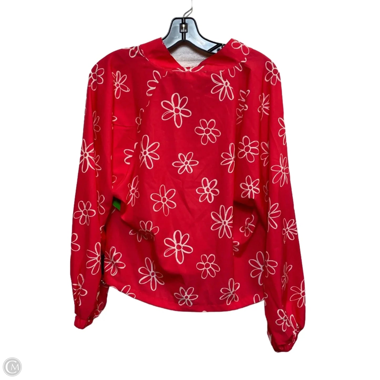 Athletic Top Long Sleeve Collar By Pink Lily In Pink, Size: S