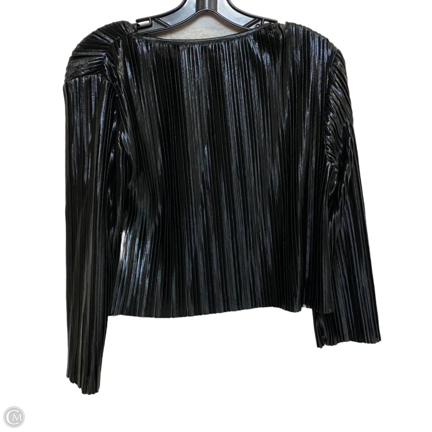 Top 3/4 Sleeve By Zara Basic In Black, Size: M
