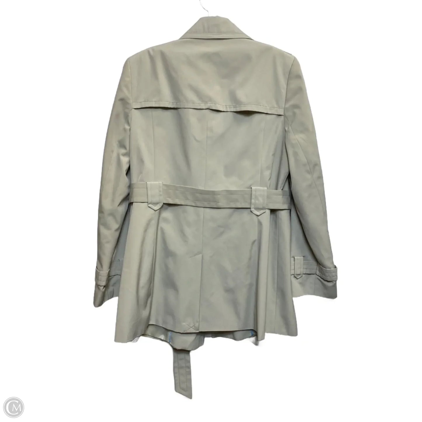 Coat Peacoat By Calvin Klein In Tan, Size: M