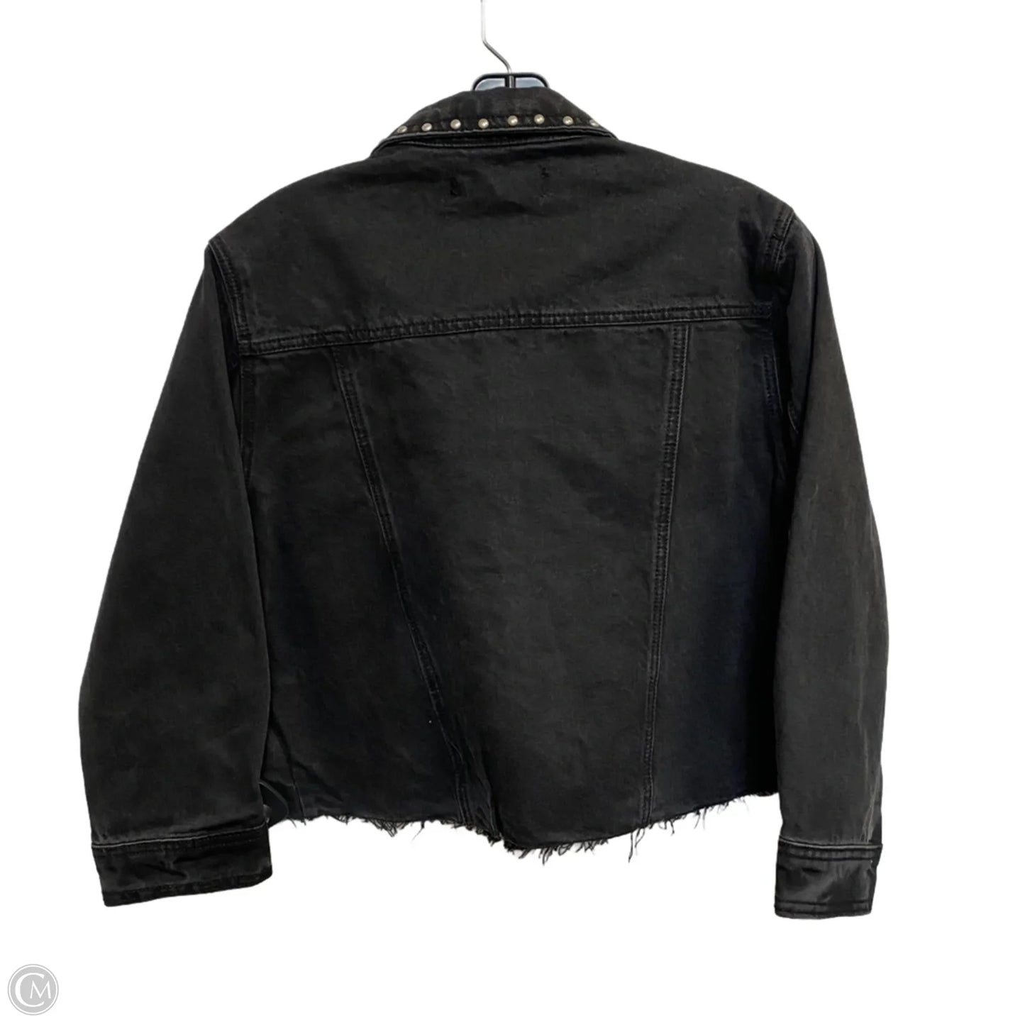 Jacket Denim By Forever 21 In Black Denim, Size: M