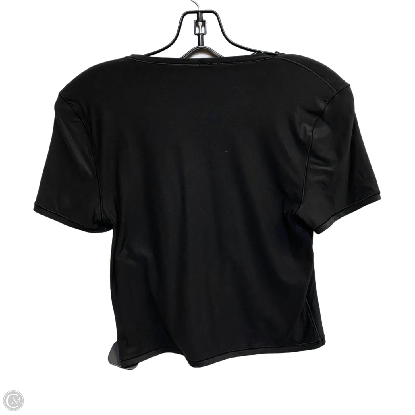 Top Short Sleeve By Aerie In Black, Size: L