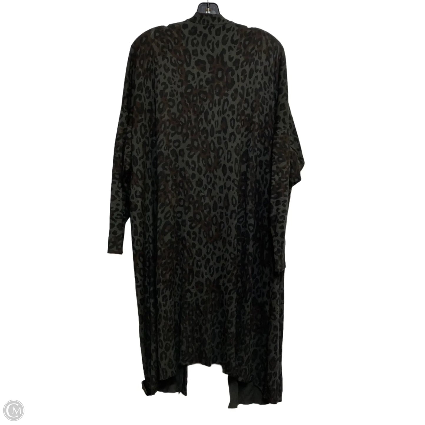 Cardigan By Terra & Sky In Animal Print, Size: 2x