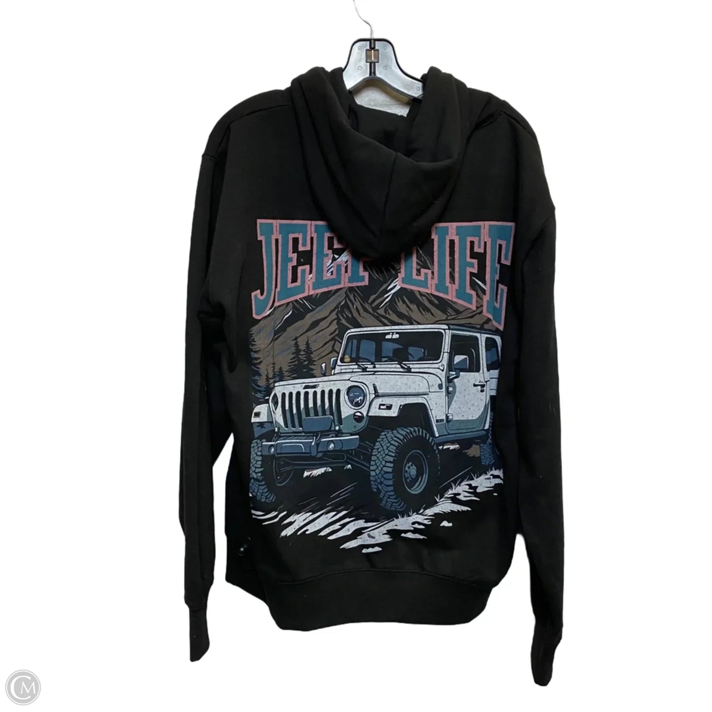 Sweatshirt Hoodie By Blank Life In Black, Size: L